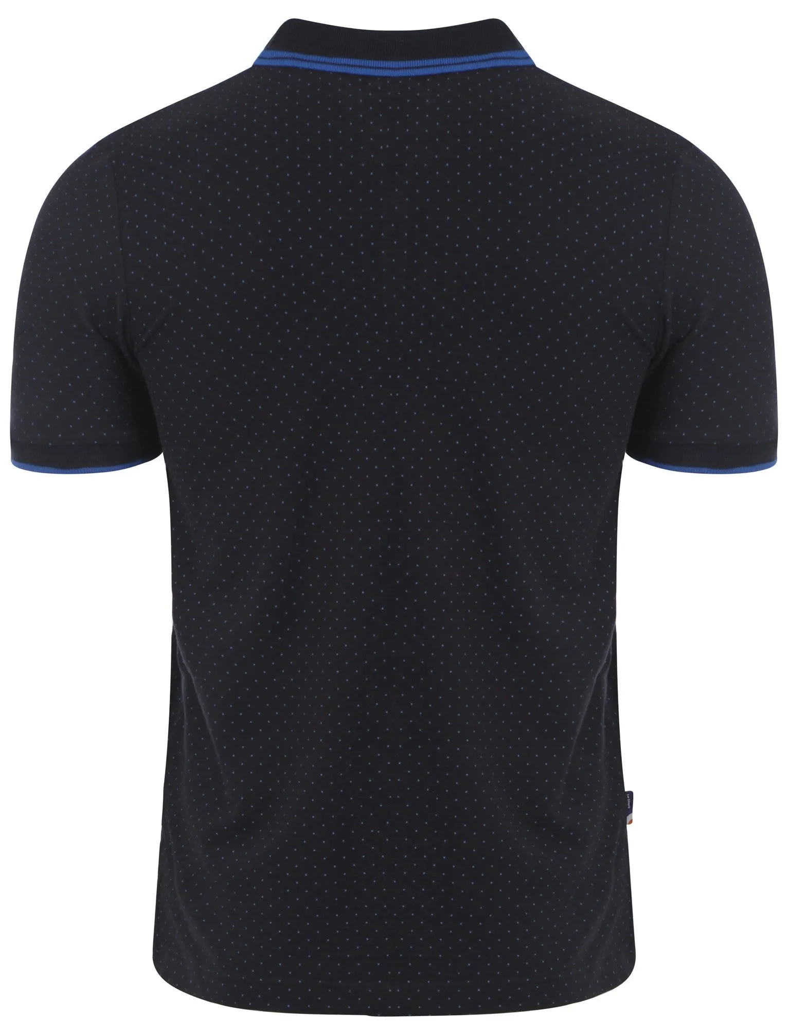 Le Shark Beckflow polo with blue polka-dots