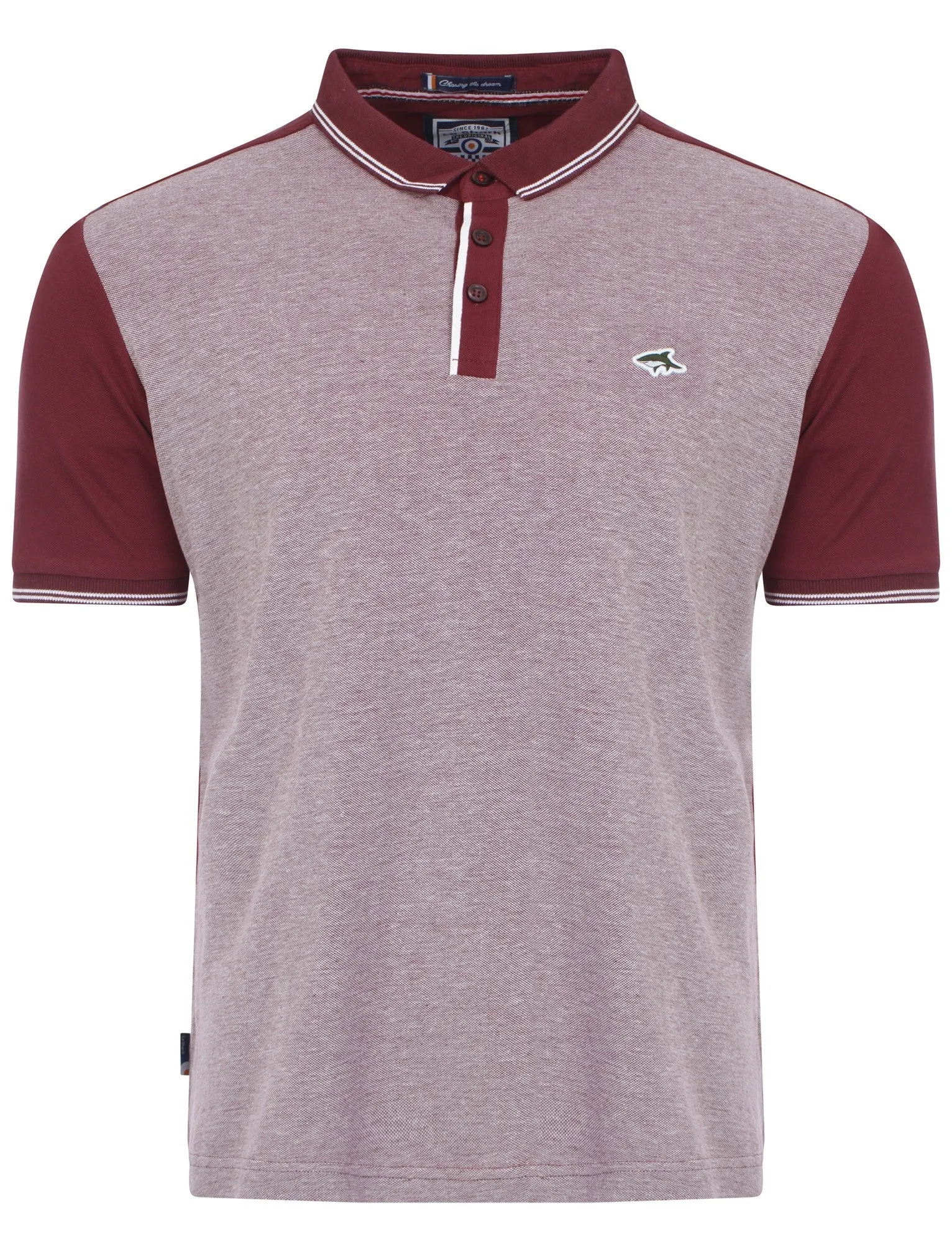 Le Shark Brewer red polo shirt