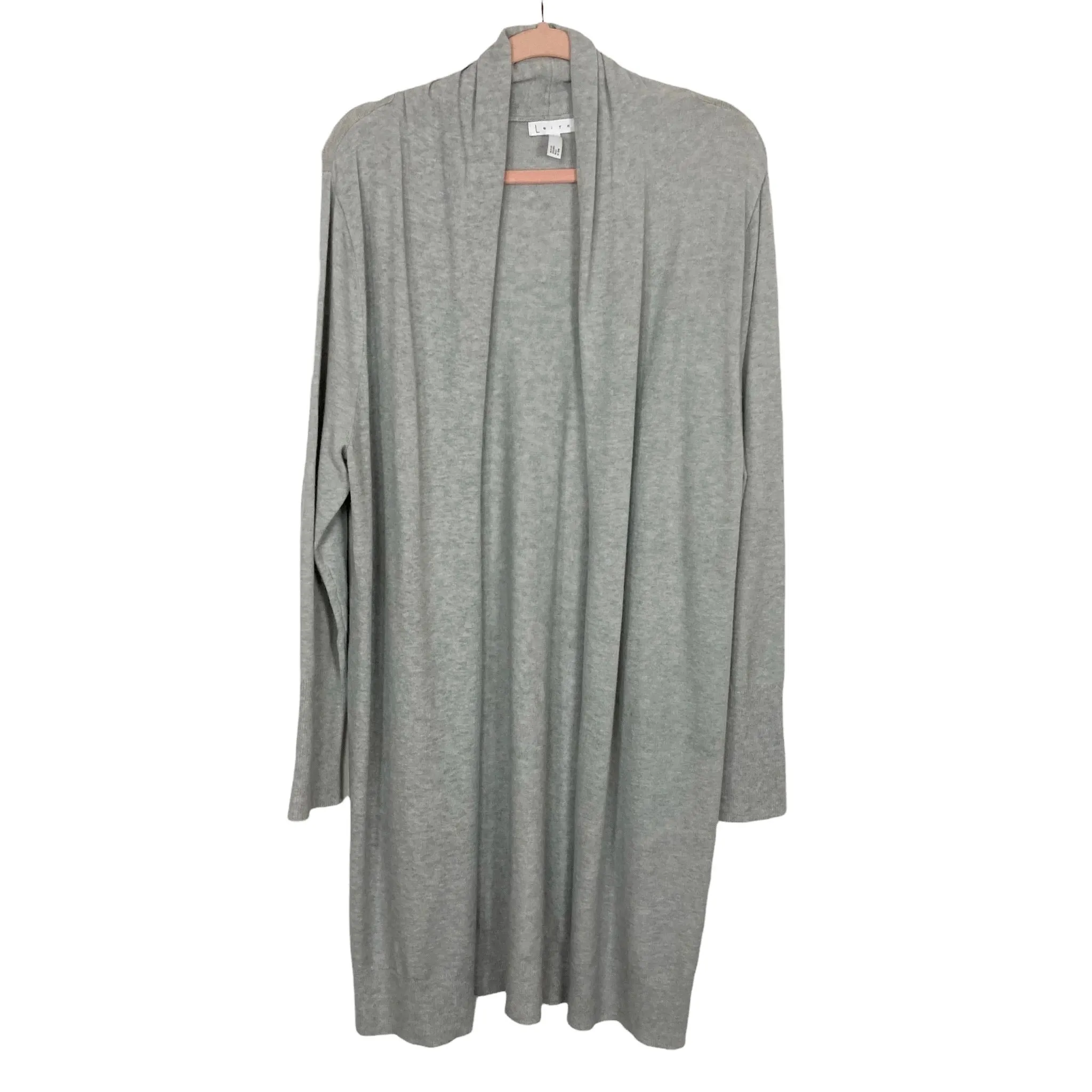 Leith Grey Open Front Cardigan- Size M