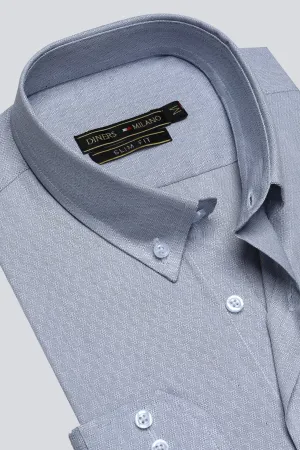 Light Grey Texture Casual Milano Shirt