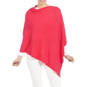 Lightweight Poncho - Living Coral