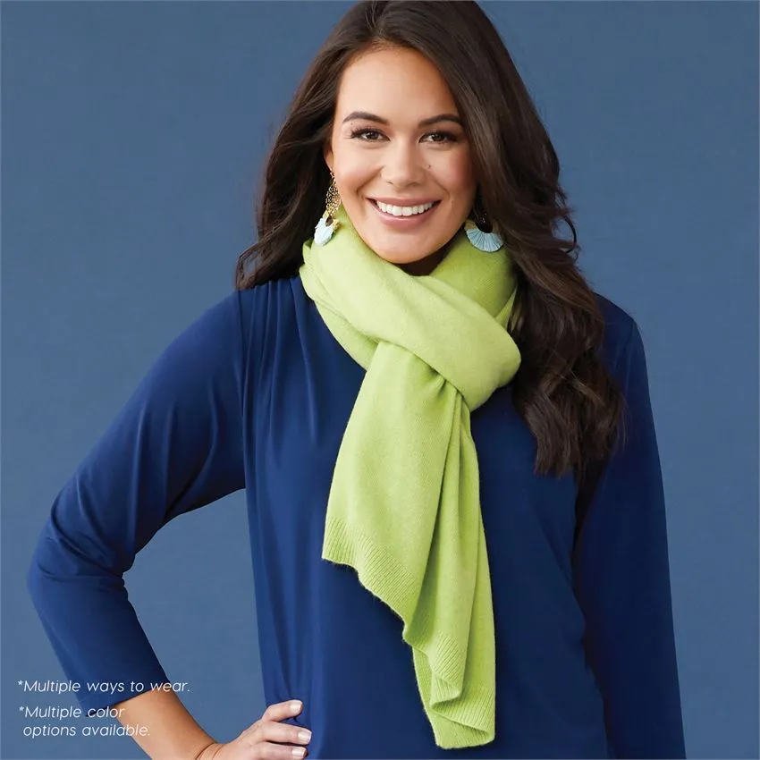 Lightweight Poncho - Living Coral