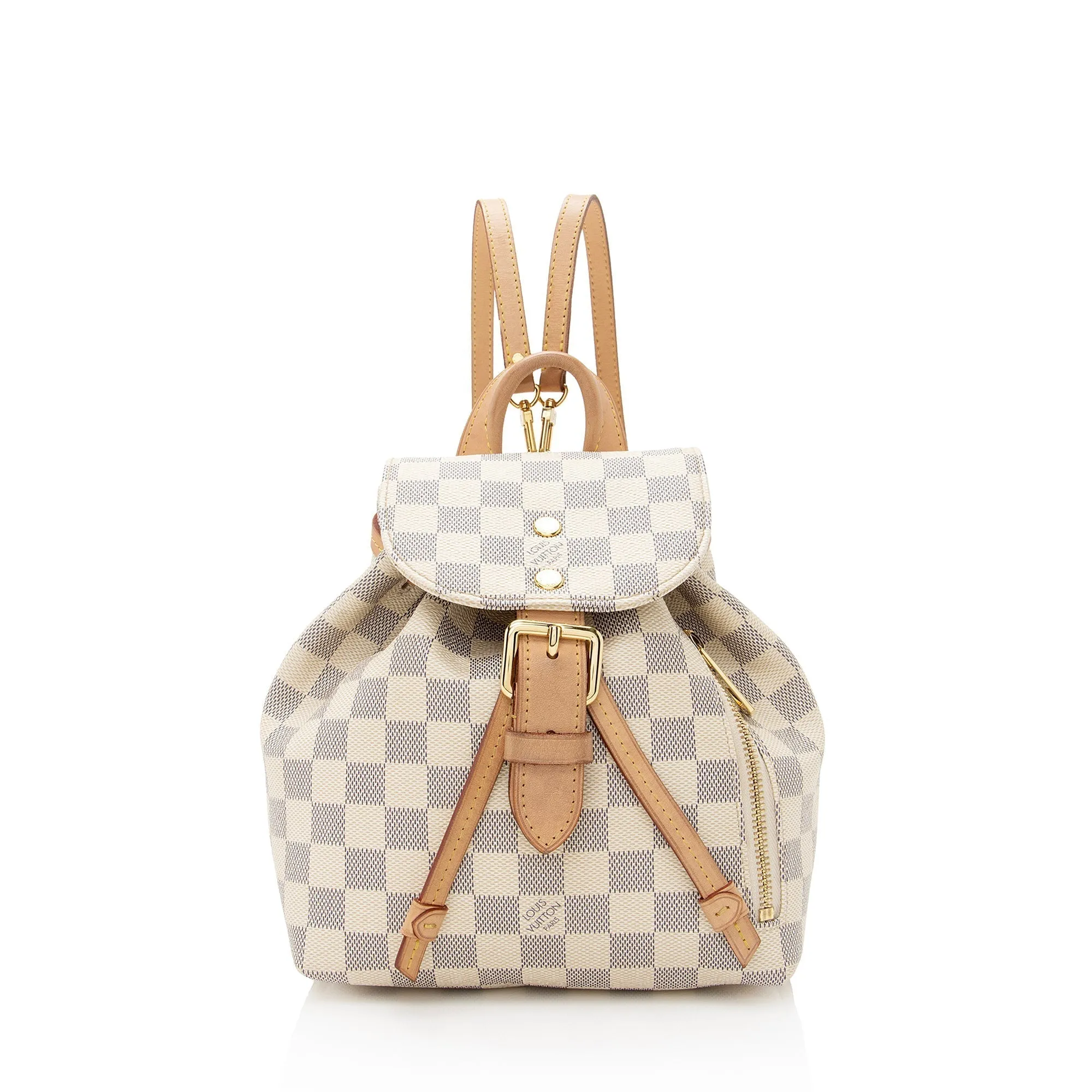 Louis Vuitton Damier Azur Sperone BB Backpack (SHF-22428)