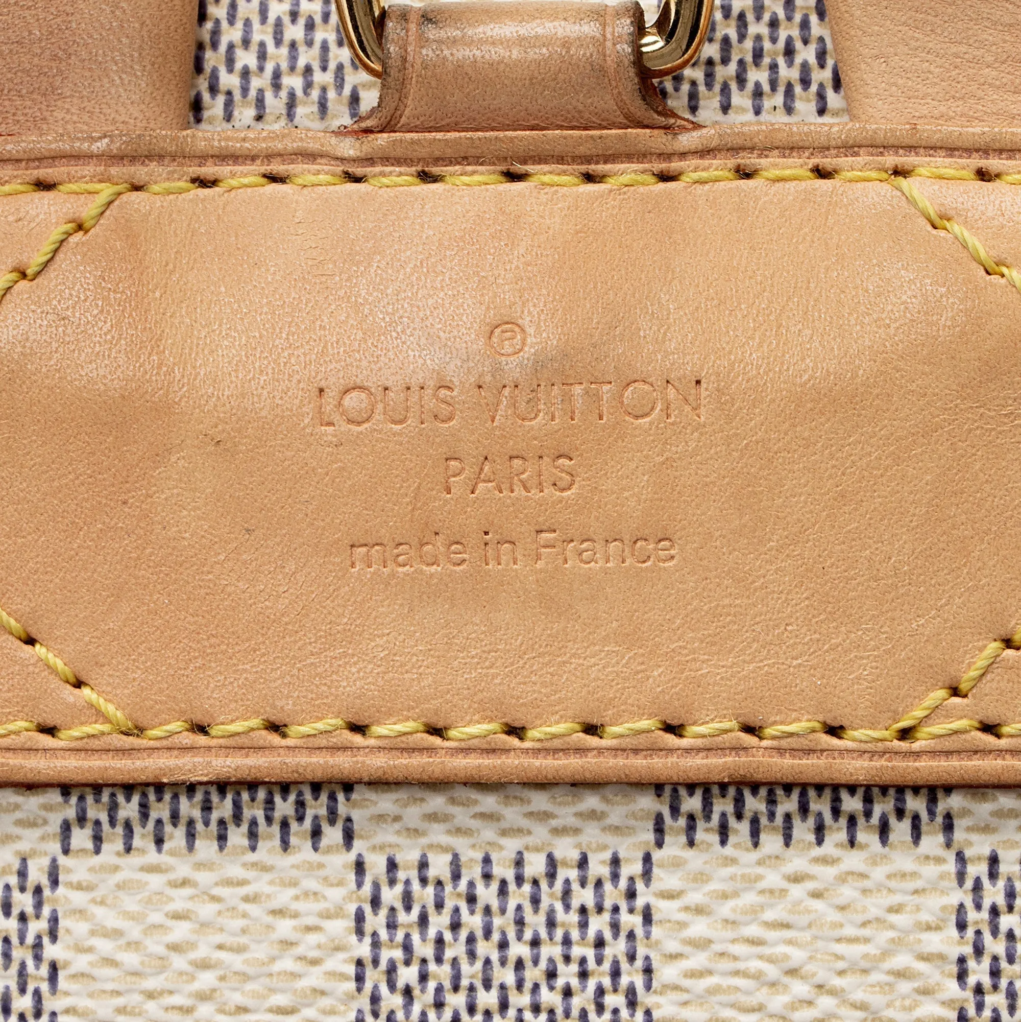 Louis Vuitton Damier Azur Sperone BB Backpack (SHF-22428)