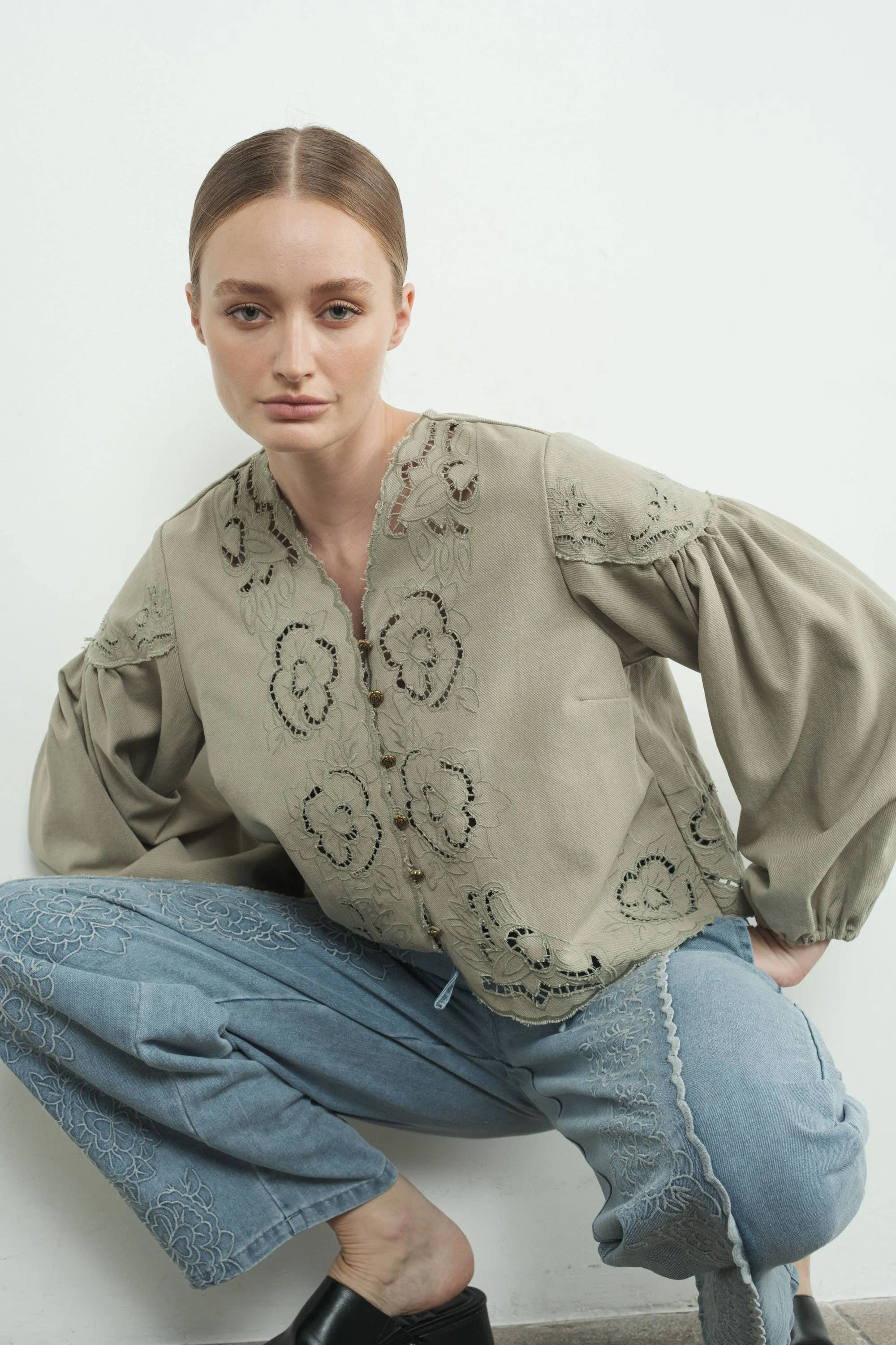 Maeve Denim Blouse