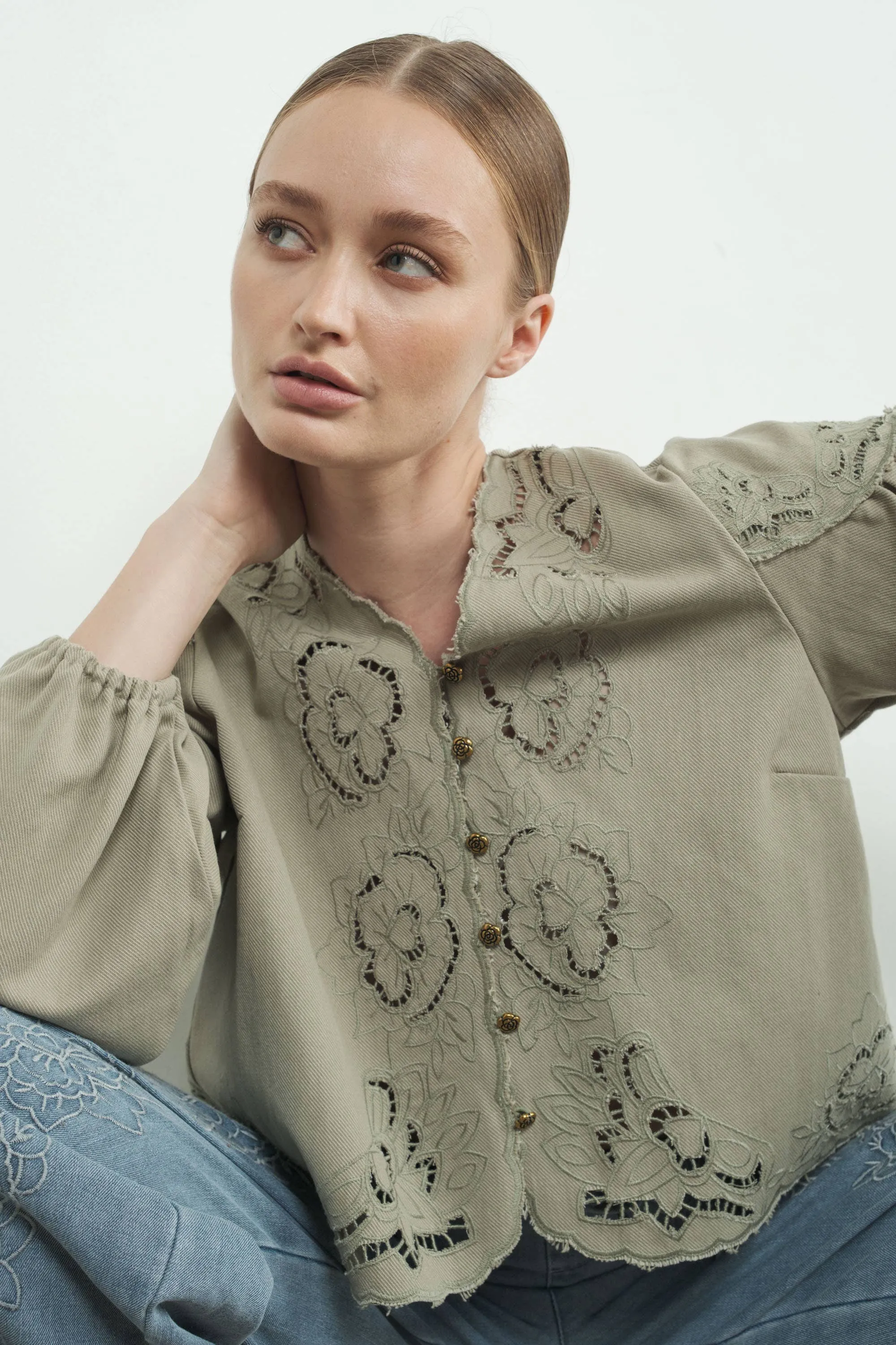 Maeve Denim Blouse