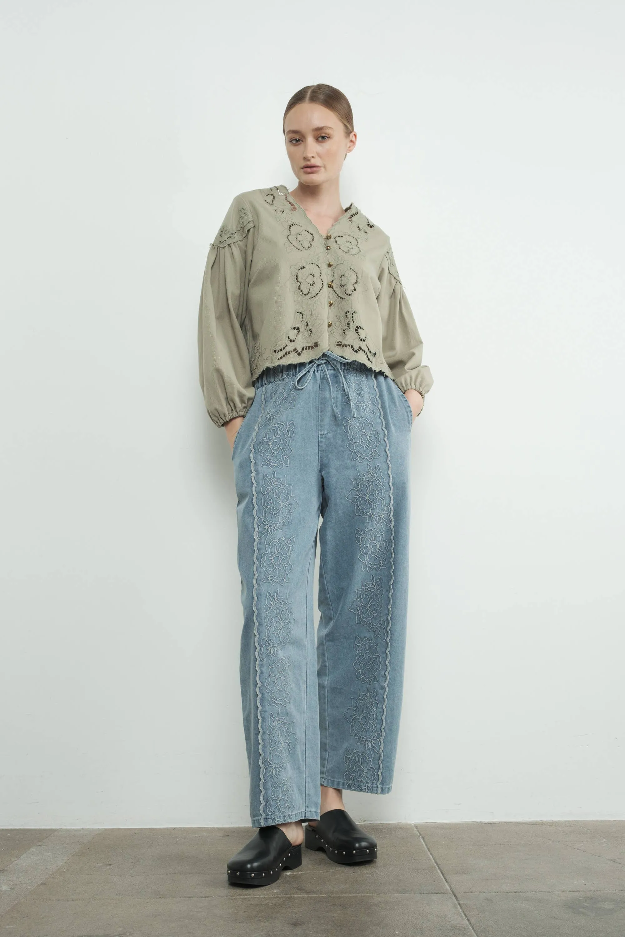 Maeve Denim Blouse