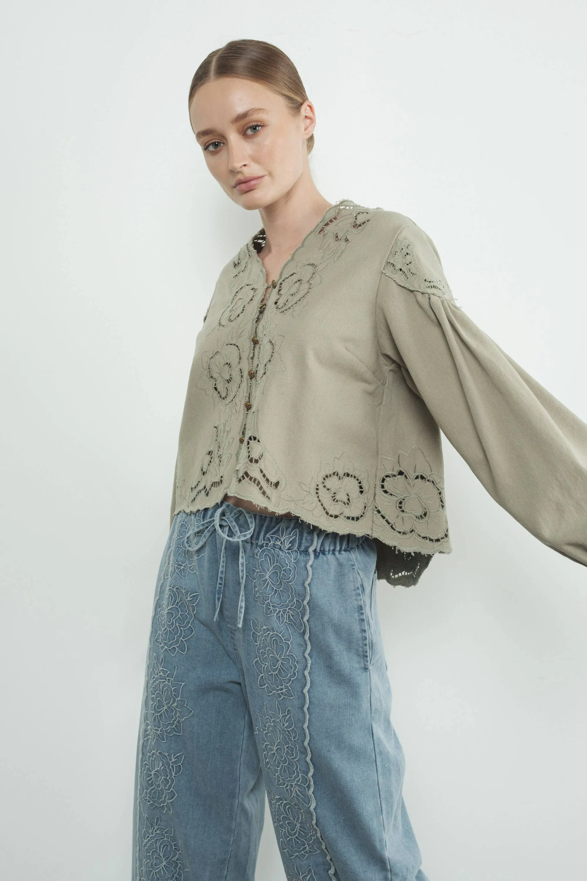 Maeve Denim Blouse