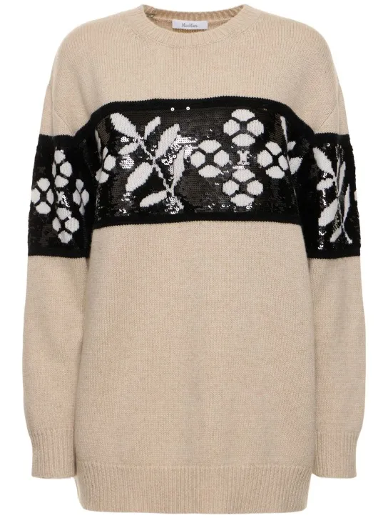 Max Mara   Faggi wool &amp; cashmere oversize sweater 