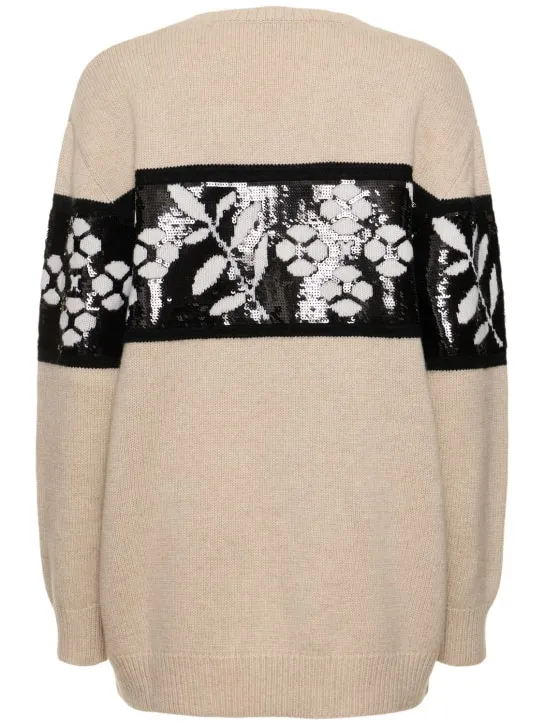 Max Mara   Faggi wool &amp; cashmere oversize sweater 