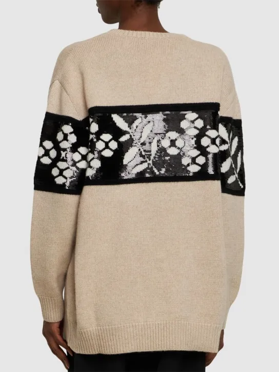 Max Mara   Faggi wool &amp; cashmere oversize sweater 