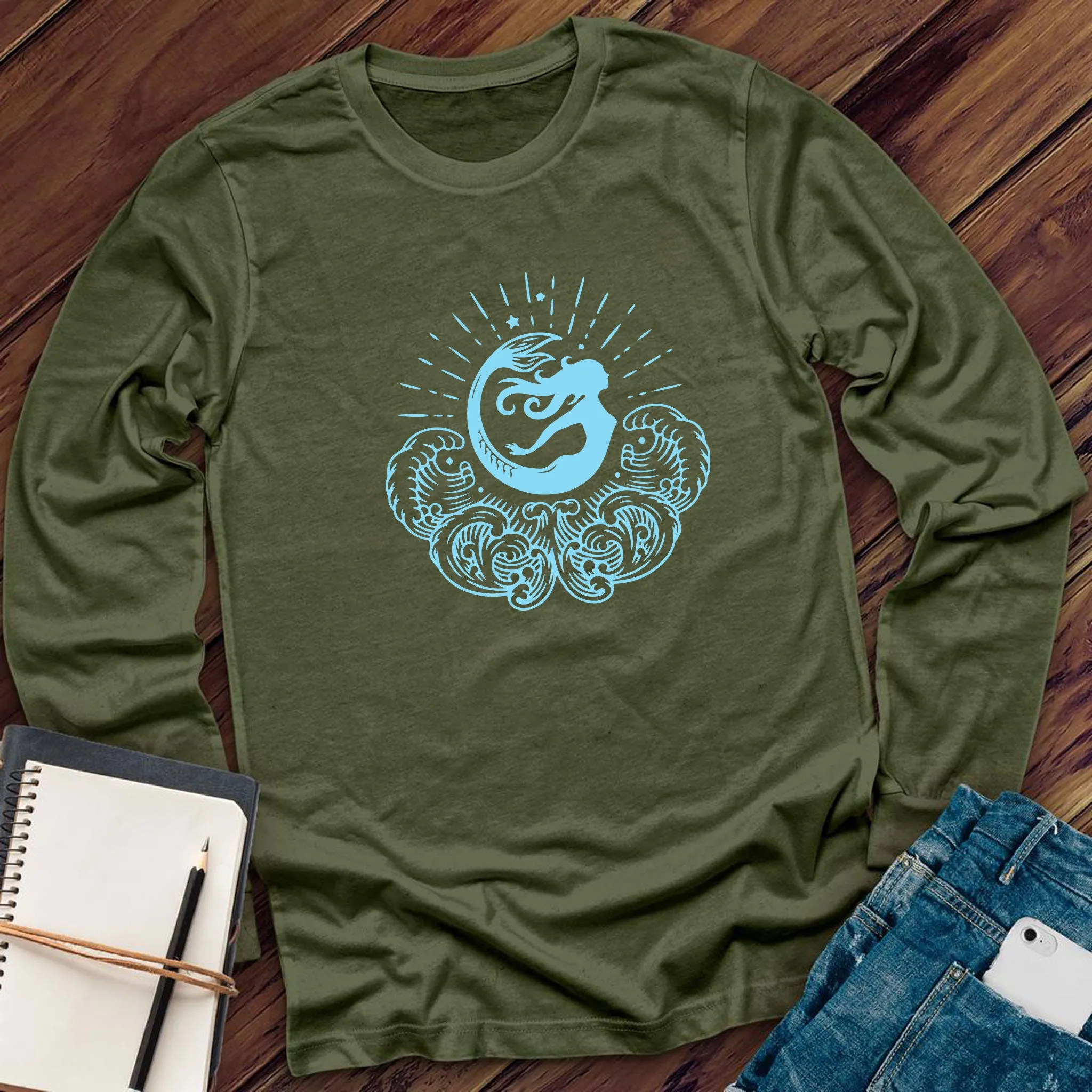 Mermaid Waves Long Sleeve