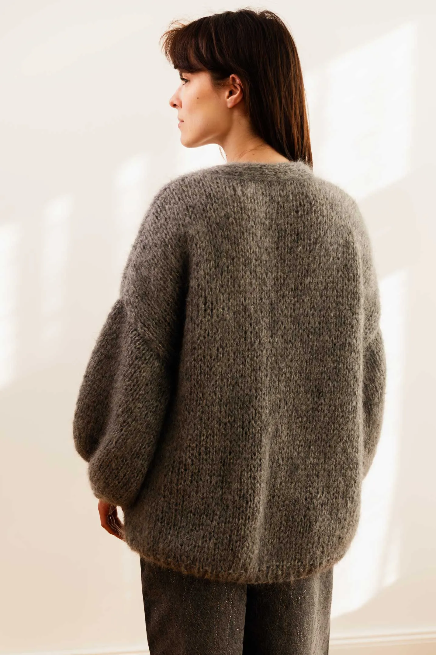 Mohair Oversized Cardigan - Medium Long