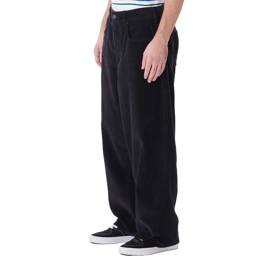 OBEY BIGWIG BAGGY CORDUROY PANT // DIGITAL BLACK