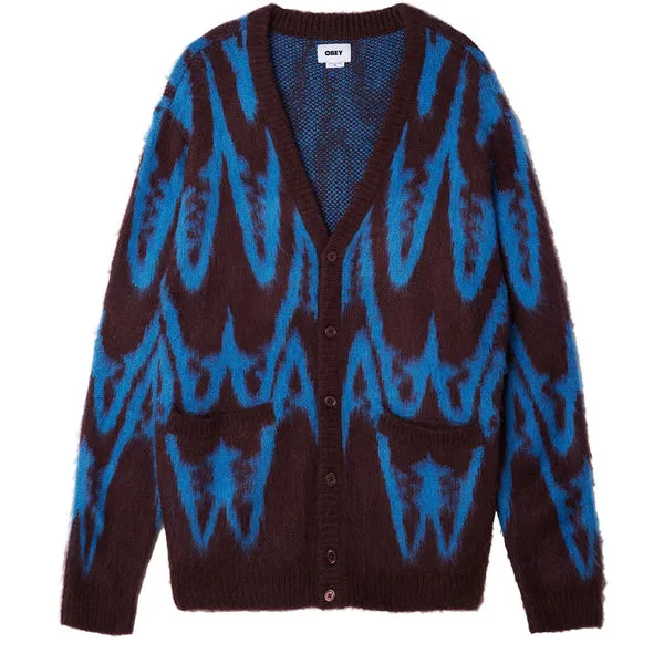 Obey Helix Cardigan - Brownie