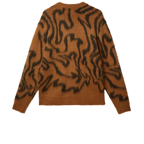 Obey Pally Cardigan - Catechu Wood