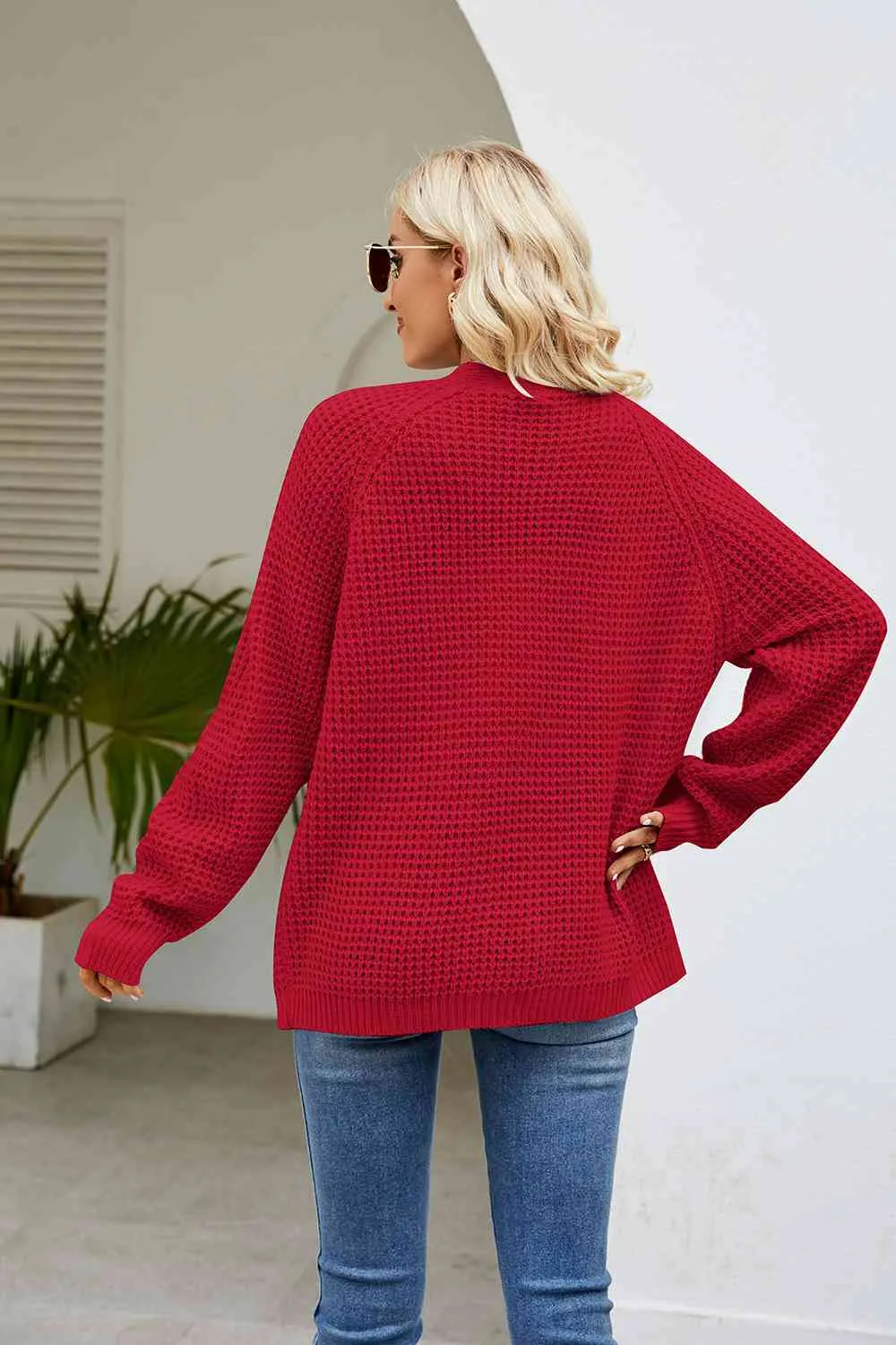Open Front Cardigan with Pockets