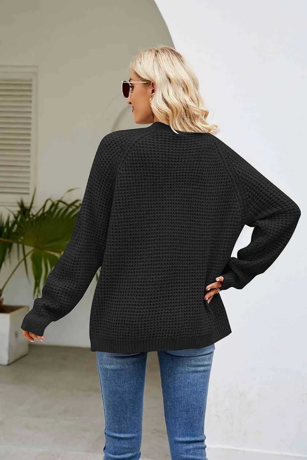 Open Front Cardigan with Pockets
