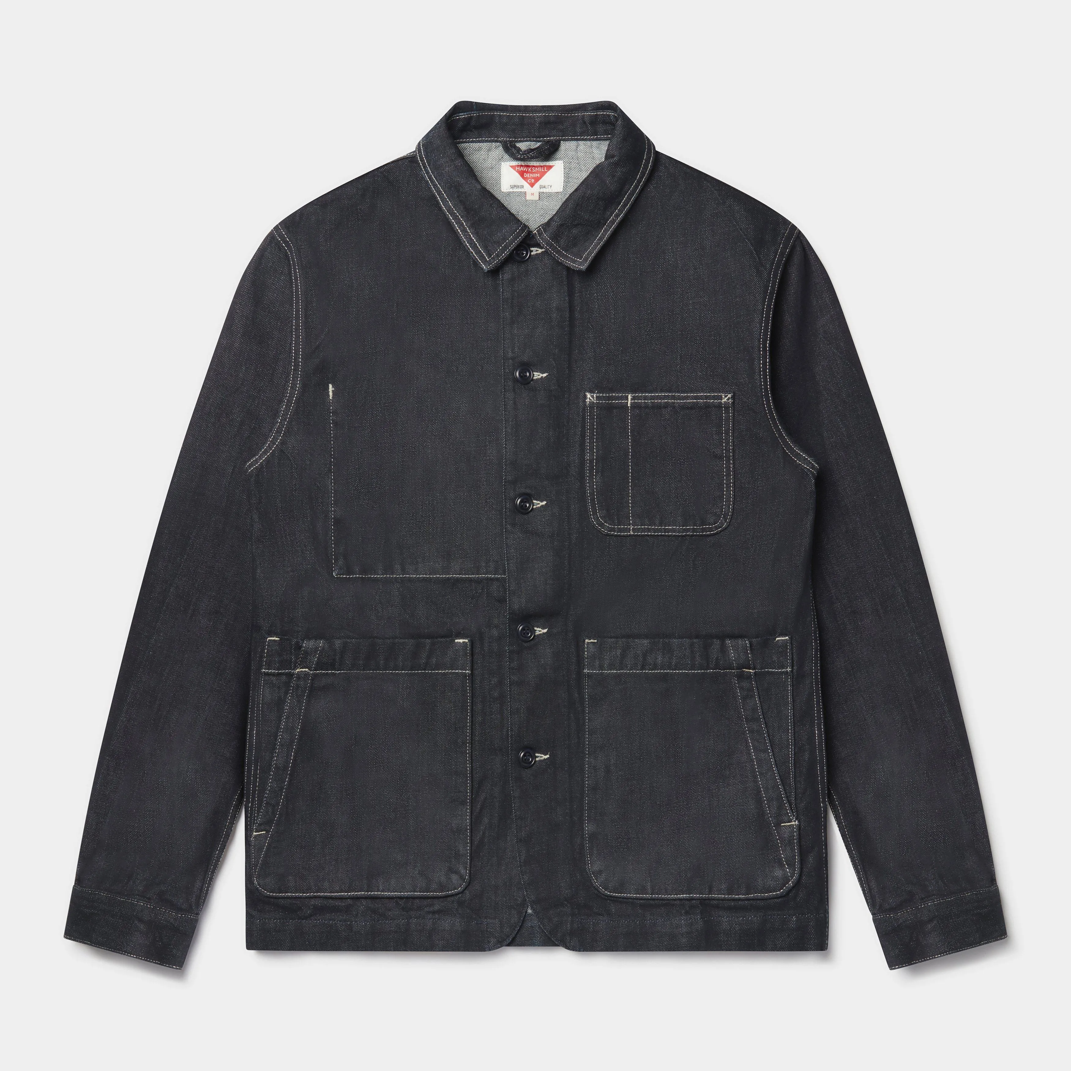 Organic Denim Utility Jacket Mk II (Indigo Dry)