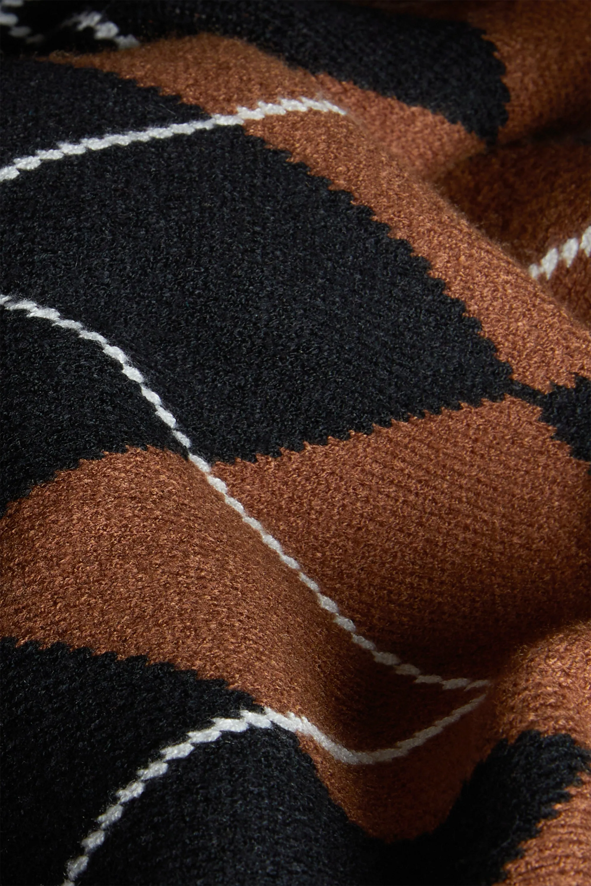 OVERSIZED ARGYLE CARDIGAN