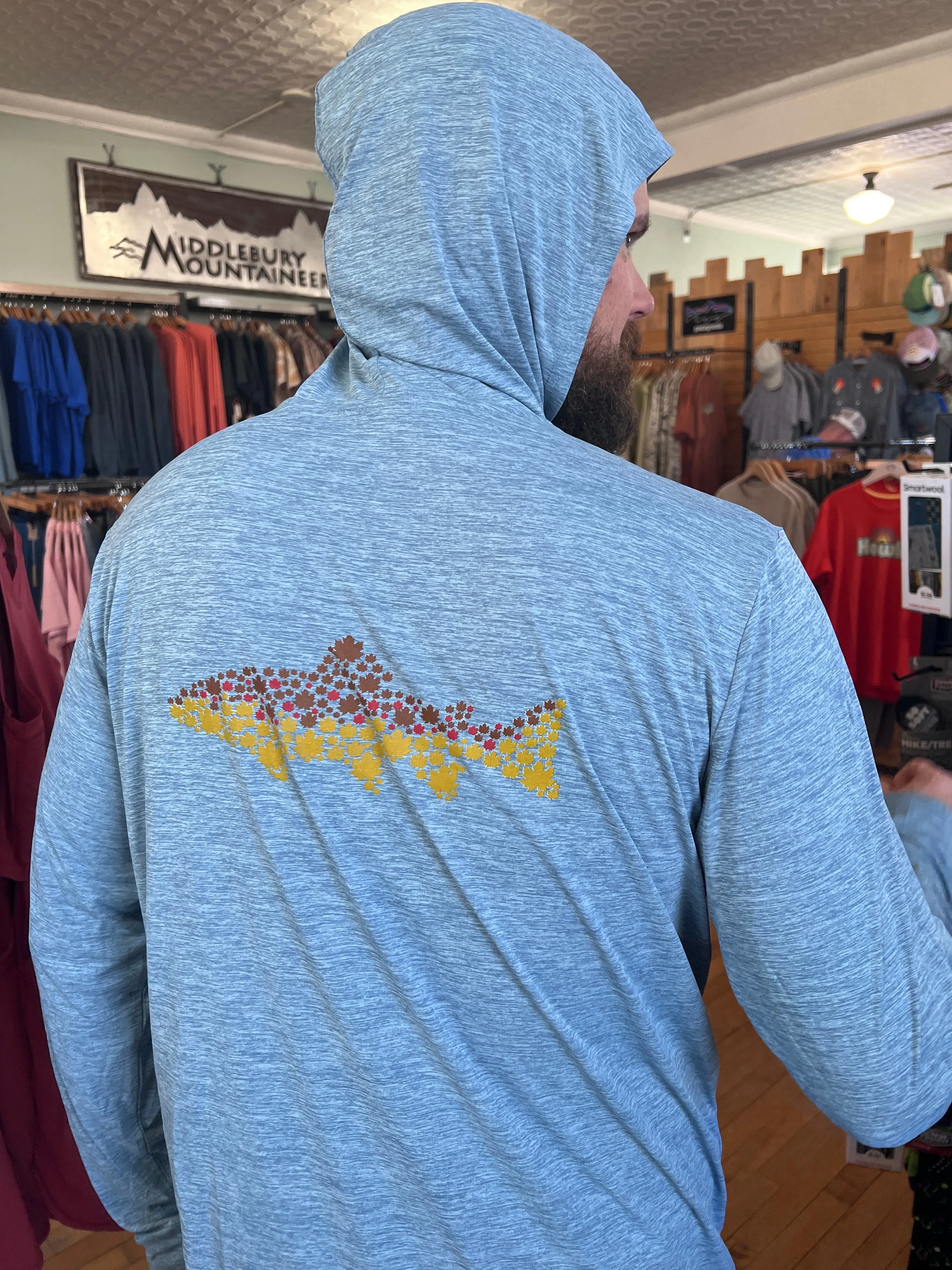 Patagonia M's Capilene Cool Daily Hoody - GMA/Maple Trout Logo
