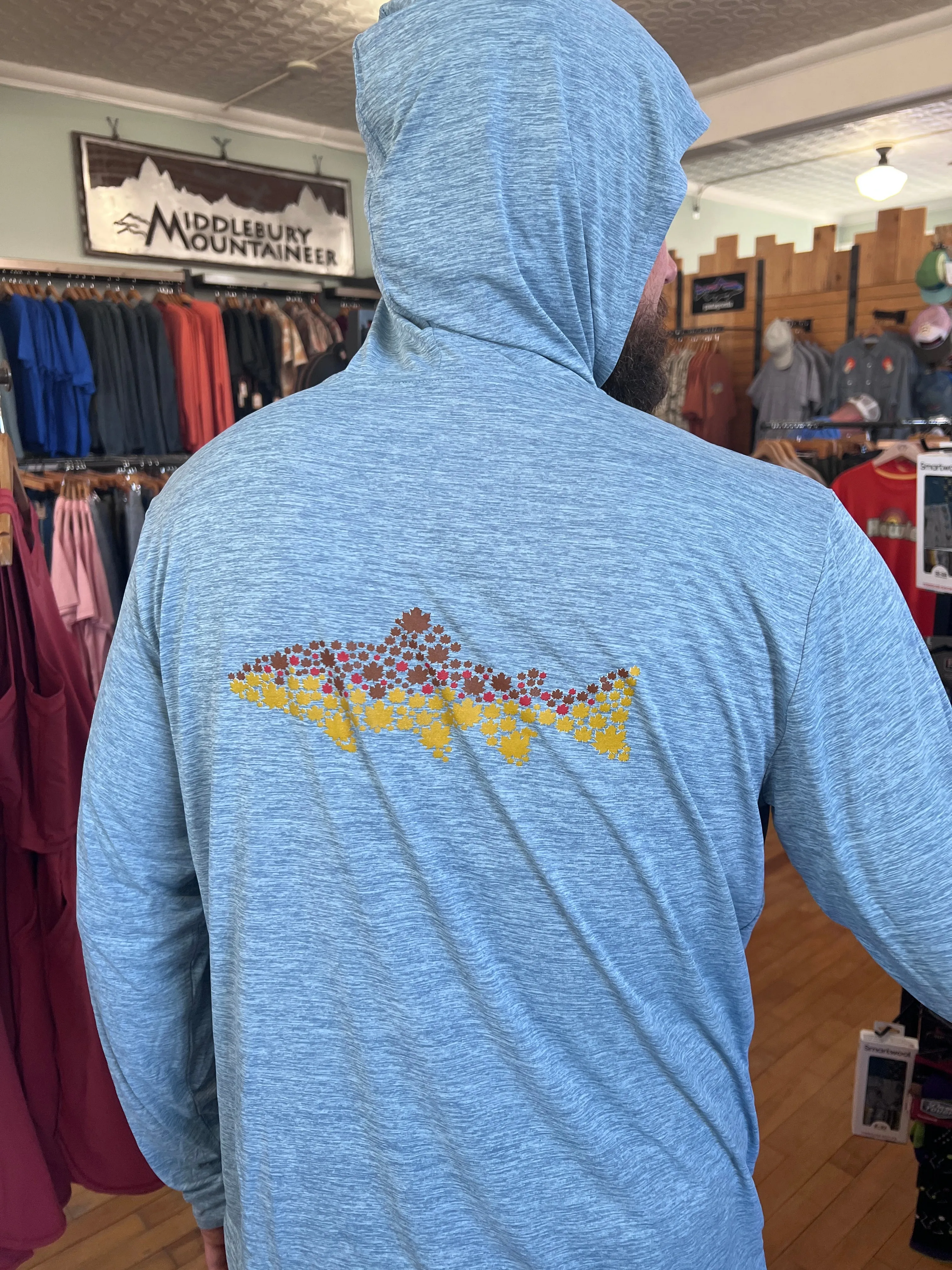 Patagonia M's Capilene Cool Daily Hoody - GMA/Maple Trout Logo