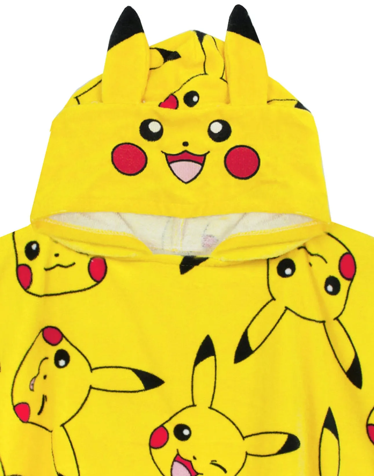 Pokemon Pikachu Kid's Hooded Towel Poncho Yellow