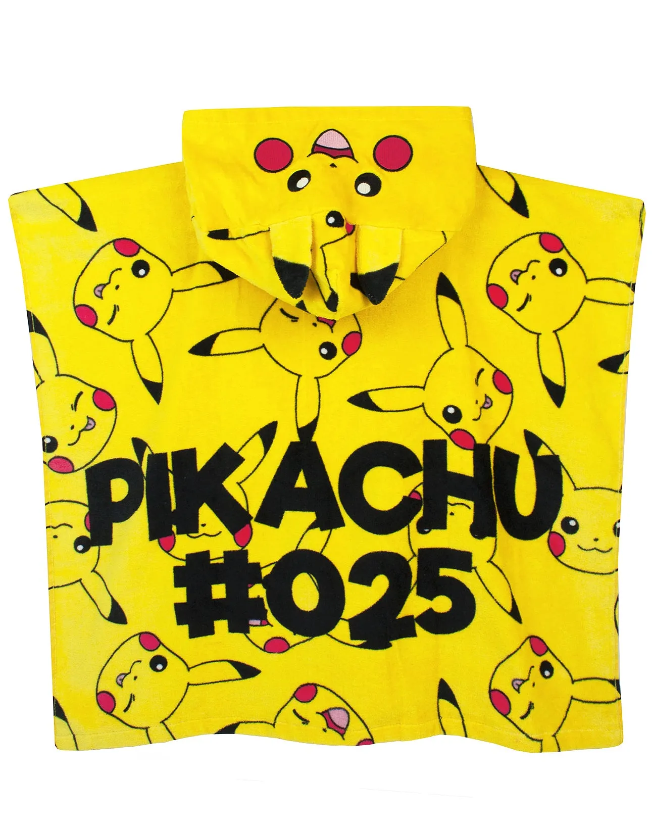Pokemon Pikachu Kid's Hooded Towel Poncho Yellow