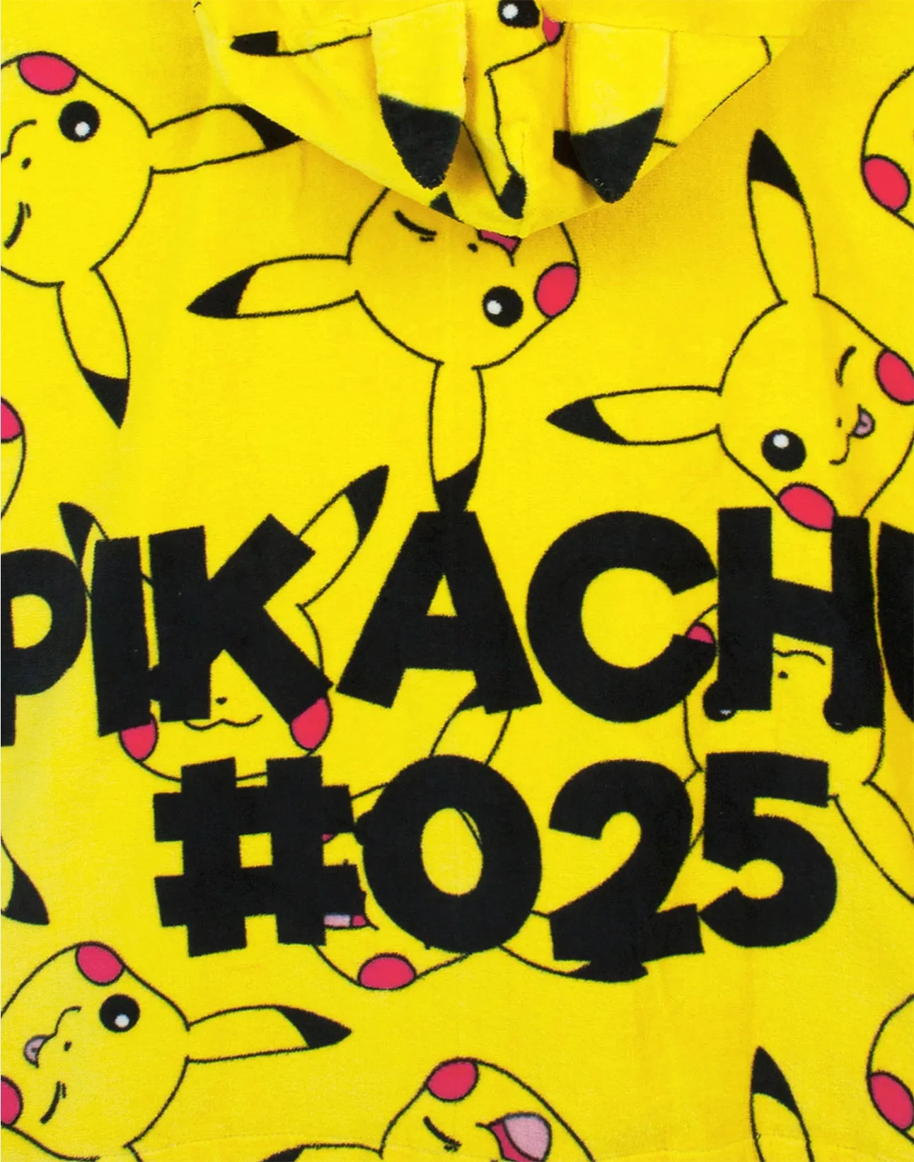 Pokemon Pikachu Kid's Hooded Towel Poncho Yellow