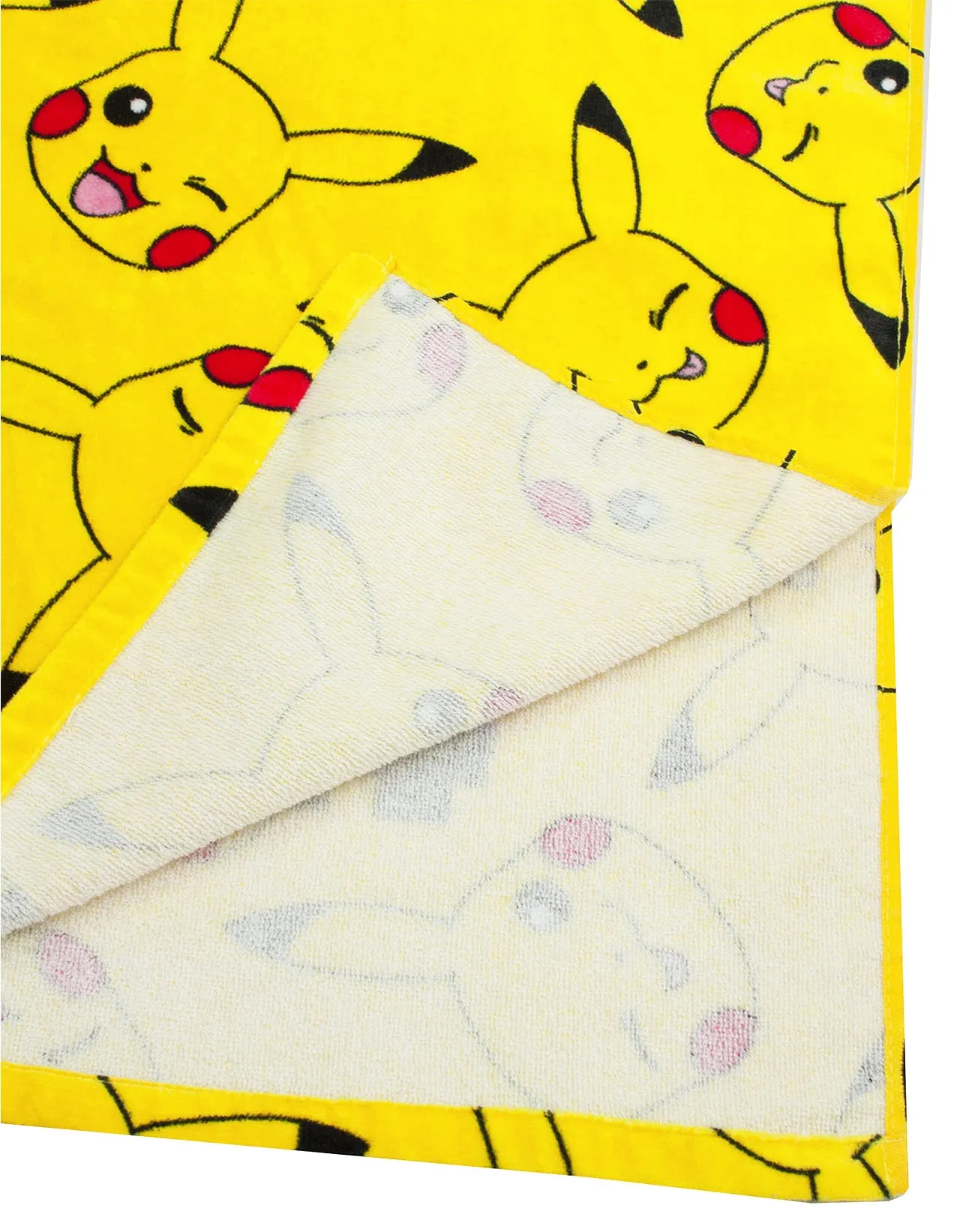Pokemon Pikachu Kid's Hooded Towel Poncho Yellow