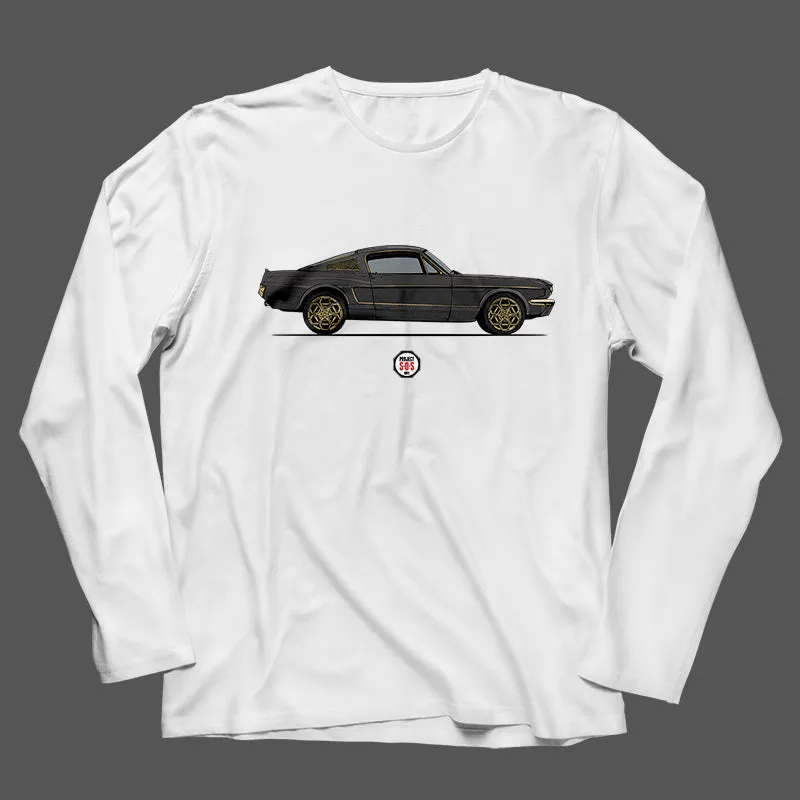 PROJECT SOS MUSTANG SIDE VIEW LONG SLEEVE T-SHIRT