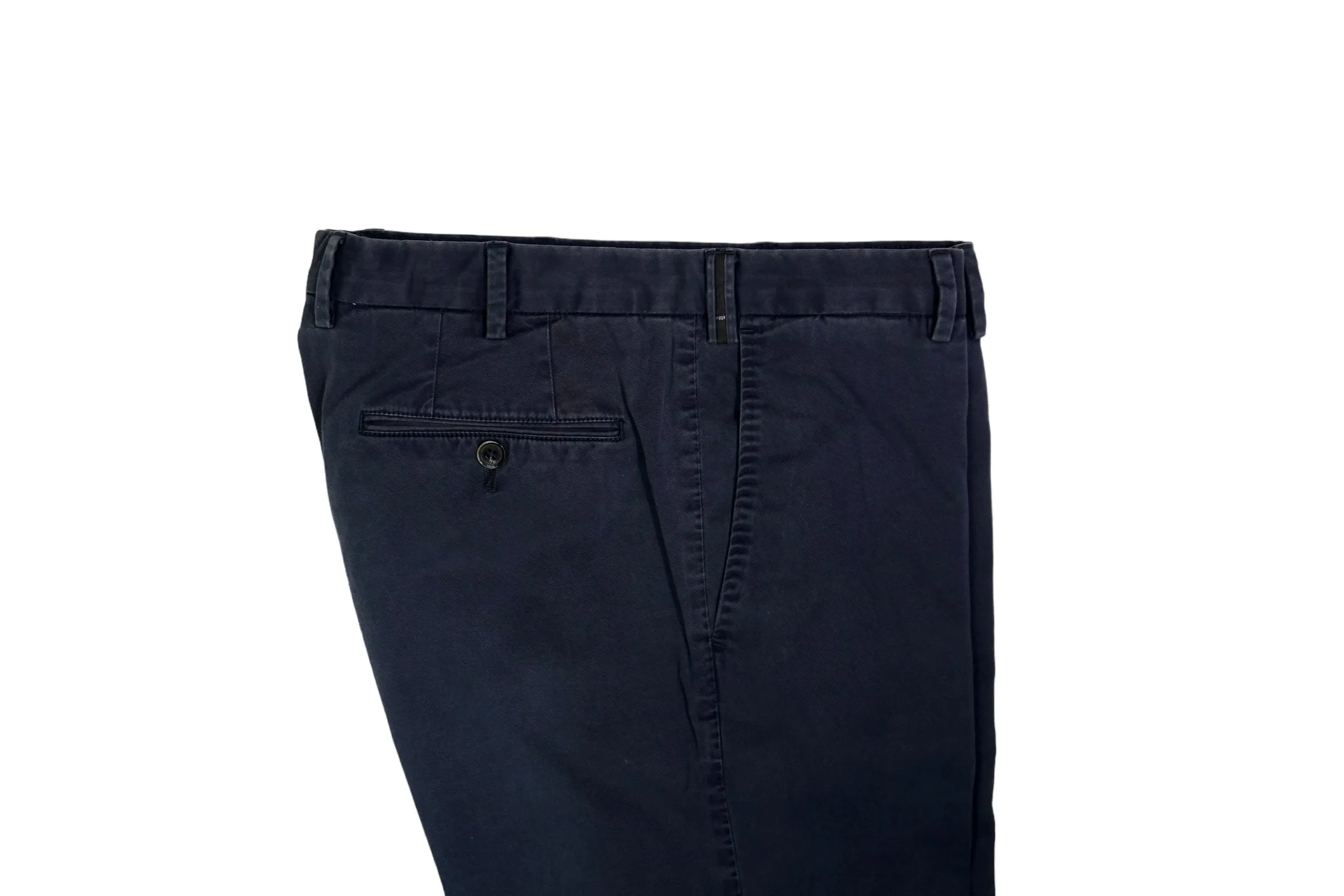 PT01 - Navy Mid-Rise Cotton Chinos 50