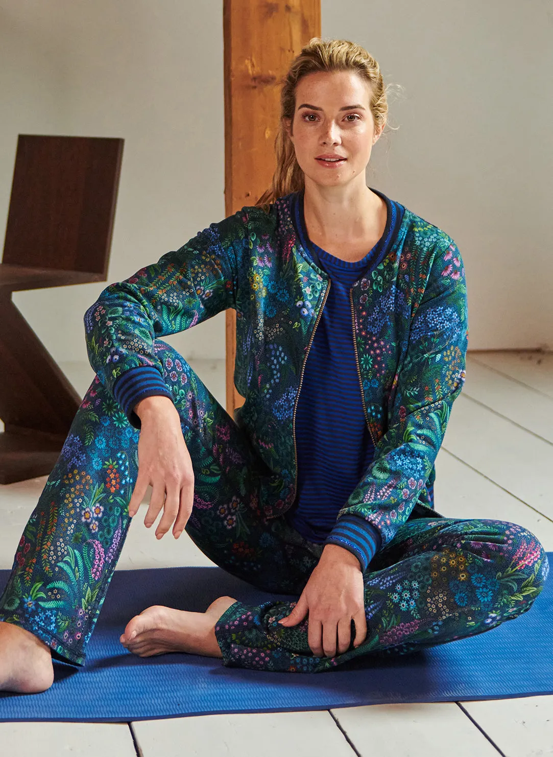 Querida Dark Blue Nicos Zip Jacket