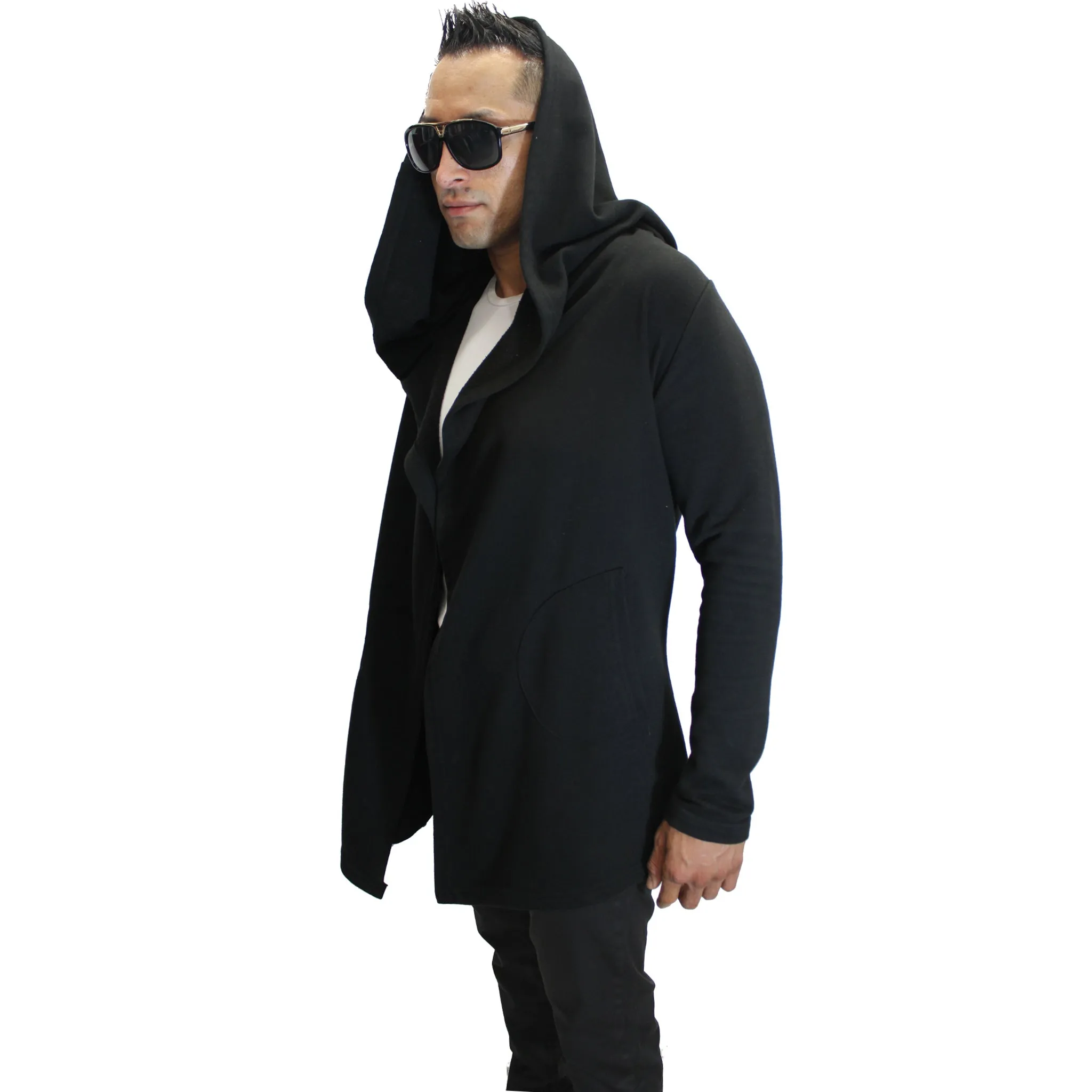 "Silas" Black Fashion Cardigan