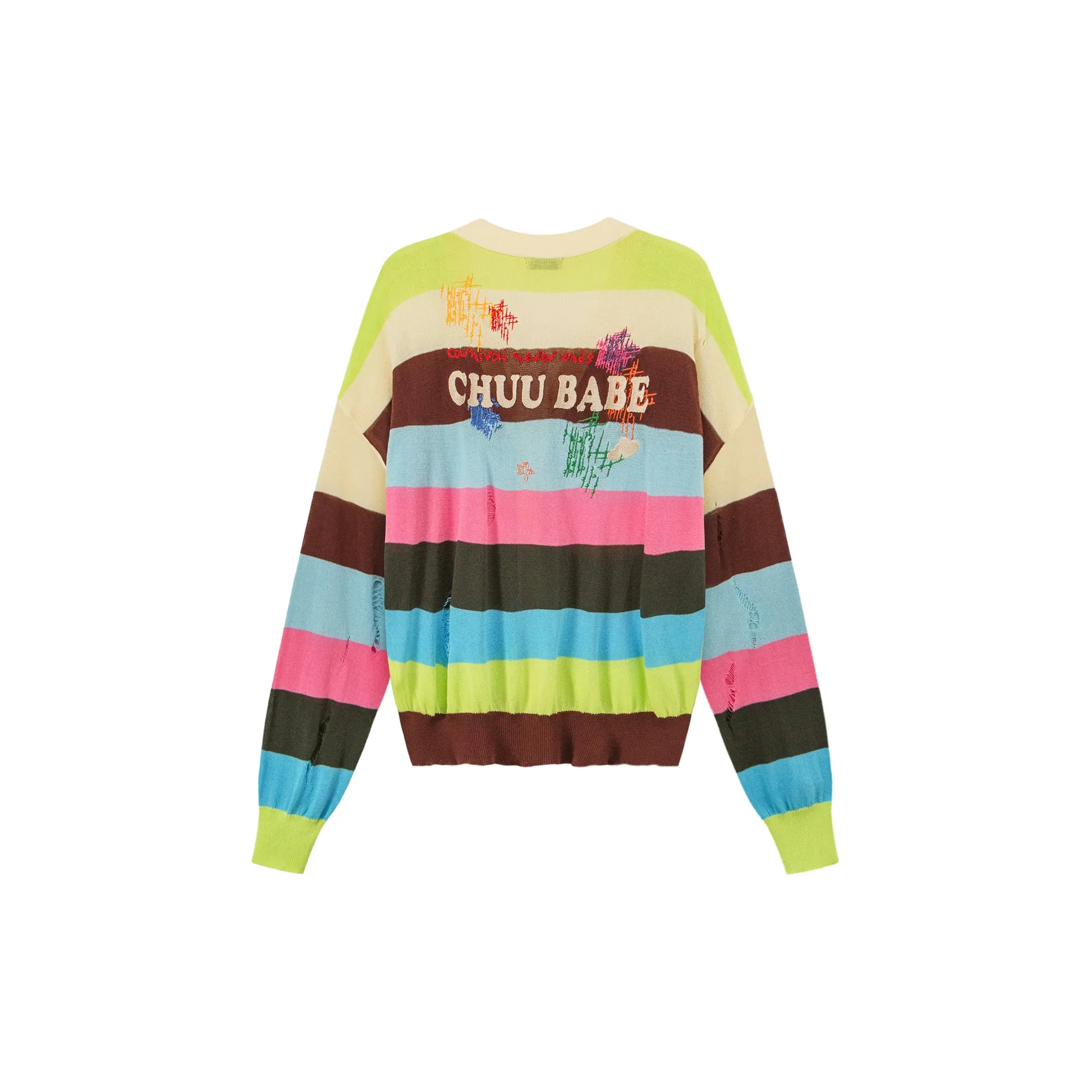 Rainbow Color Cardigan