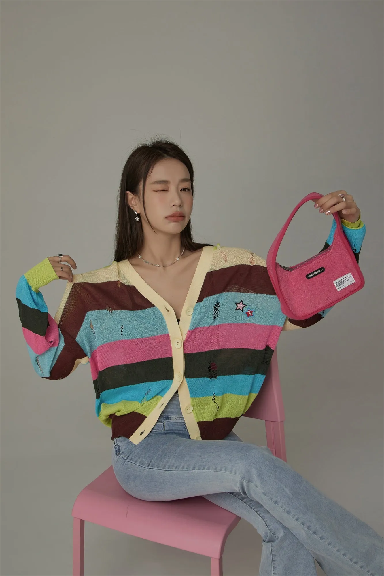 Rainbow Color Cardigan