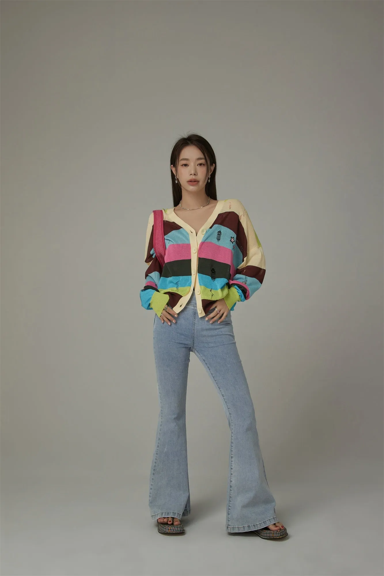 Rainbow Color Cardigan