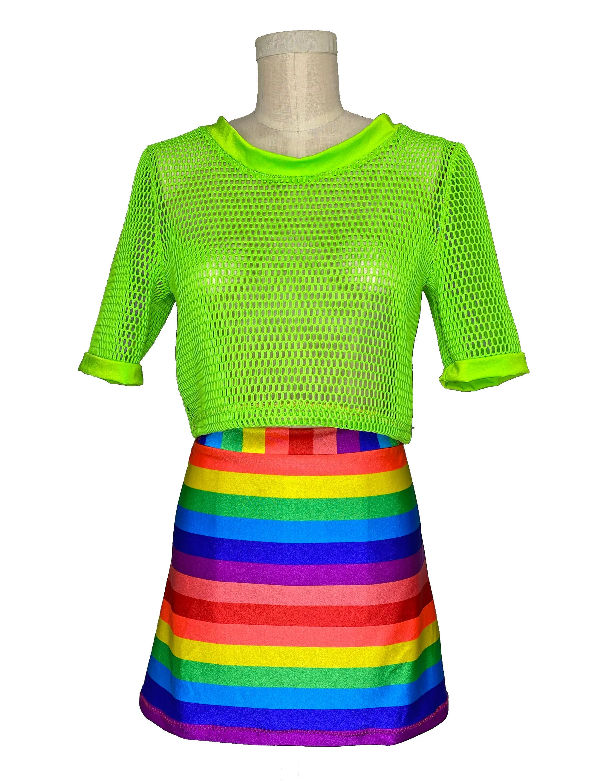 Rainbow Pride Mini Skirt (Medium)