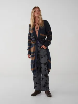 Reine Cardigan - Animal Dark Bleu