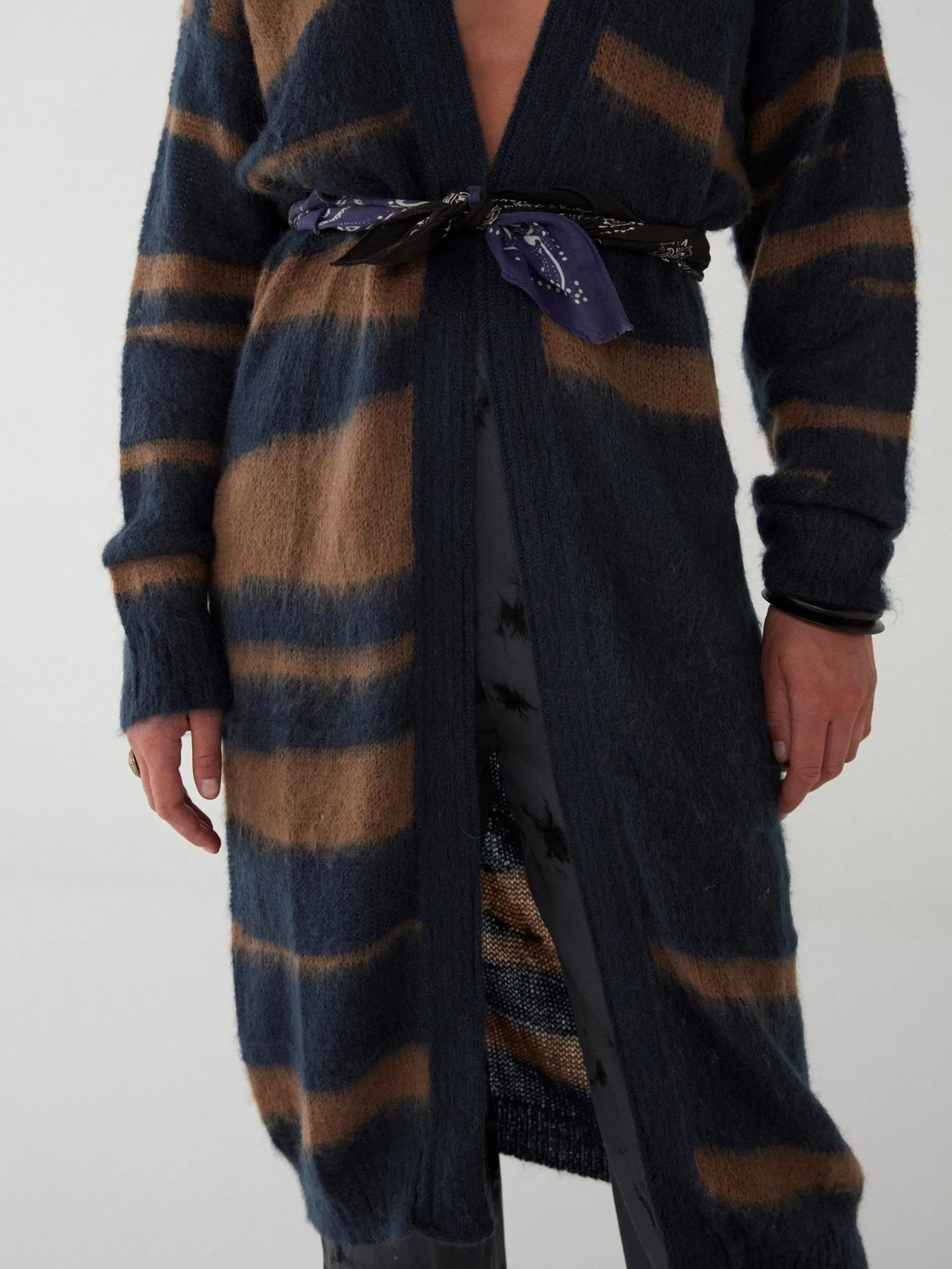 Reine Cardigan - Animal Dark Bleu