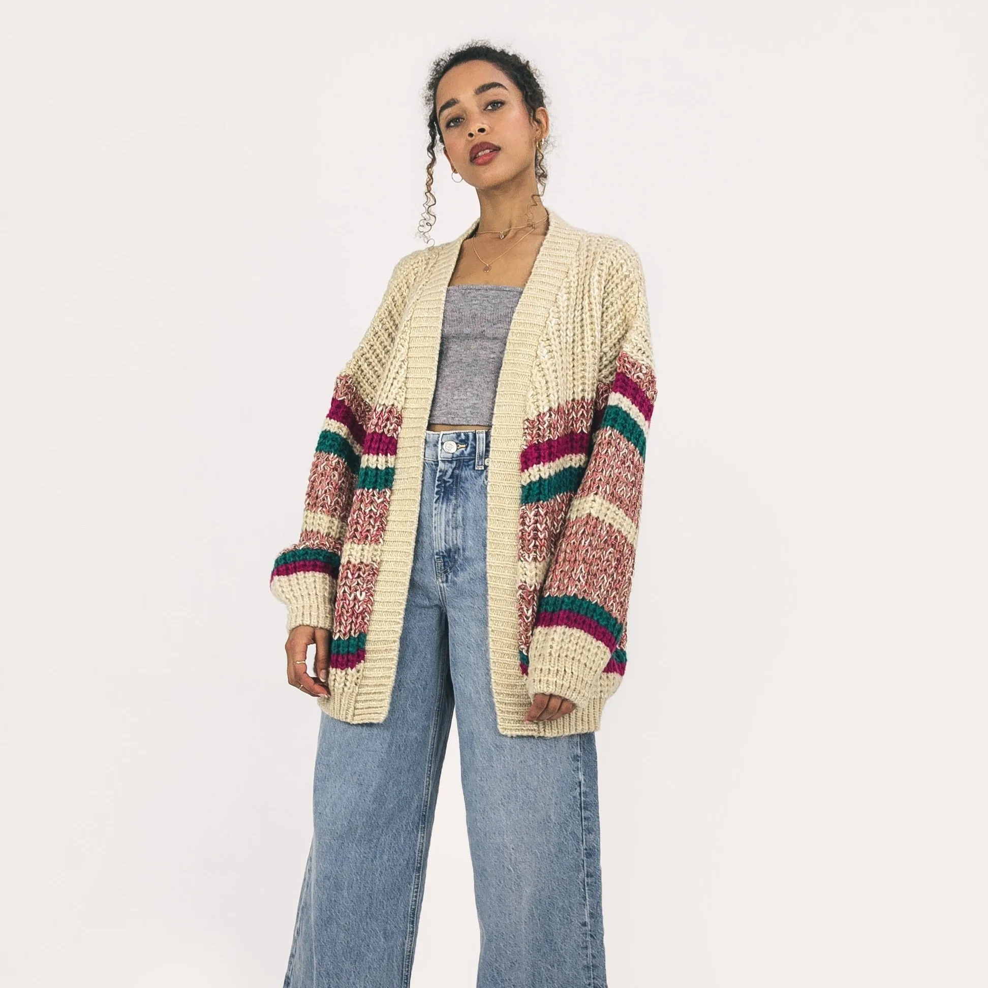 RESALE | Mya Chunky Stripe Cardigan