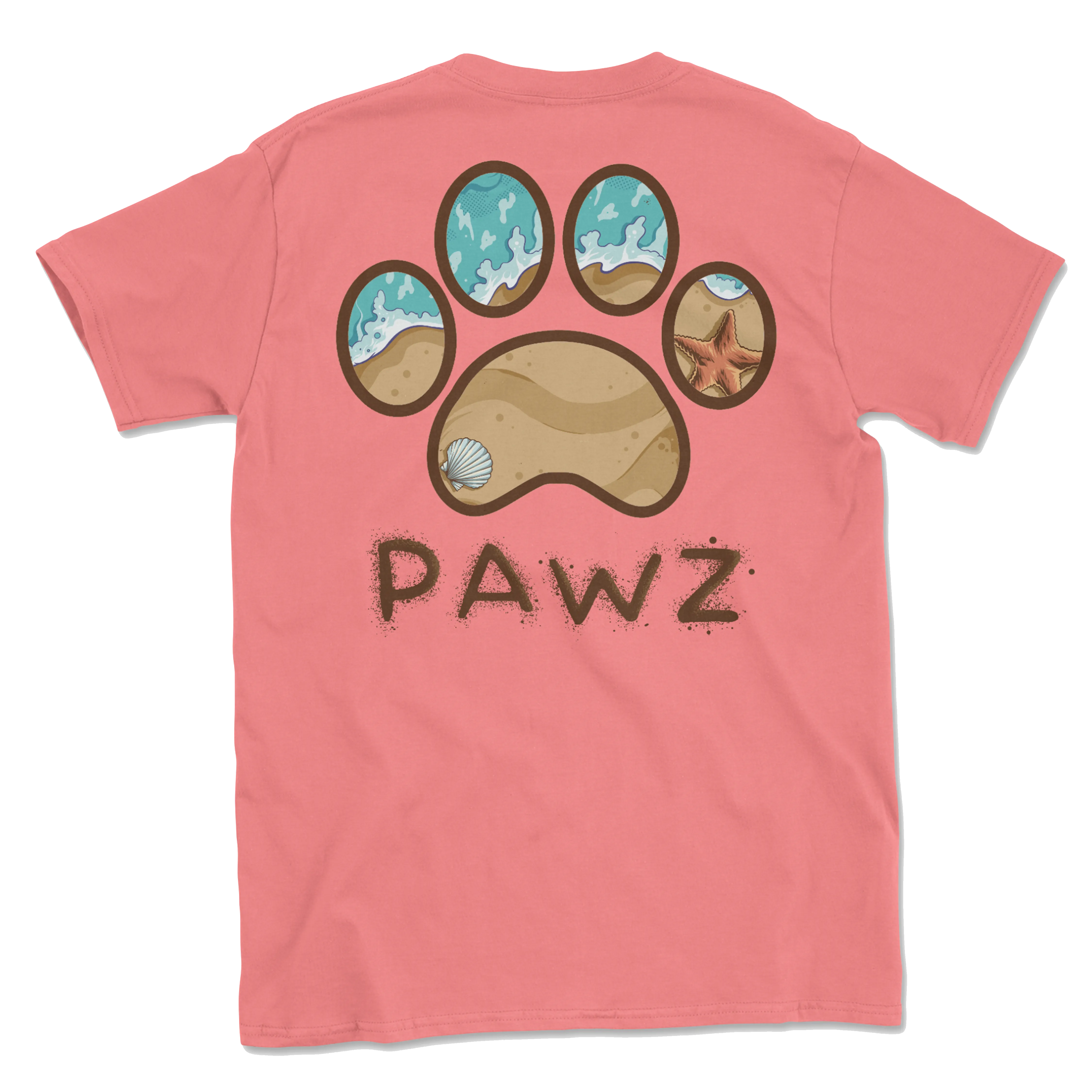 Sandy Pawz (Adult Short Sleeve T-Shirt)