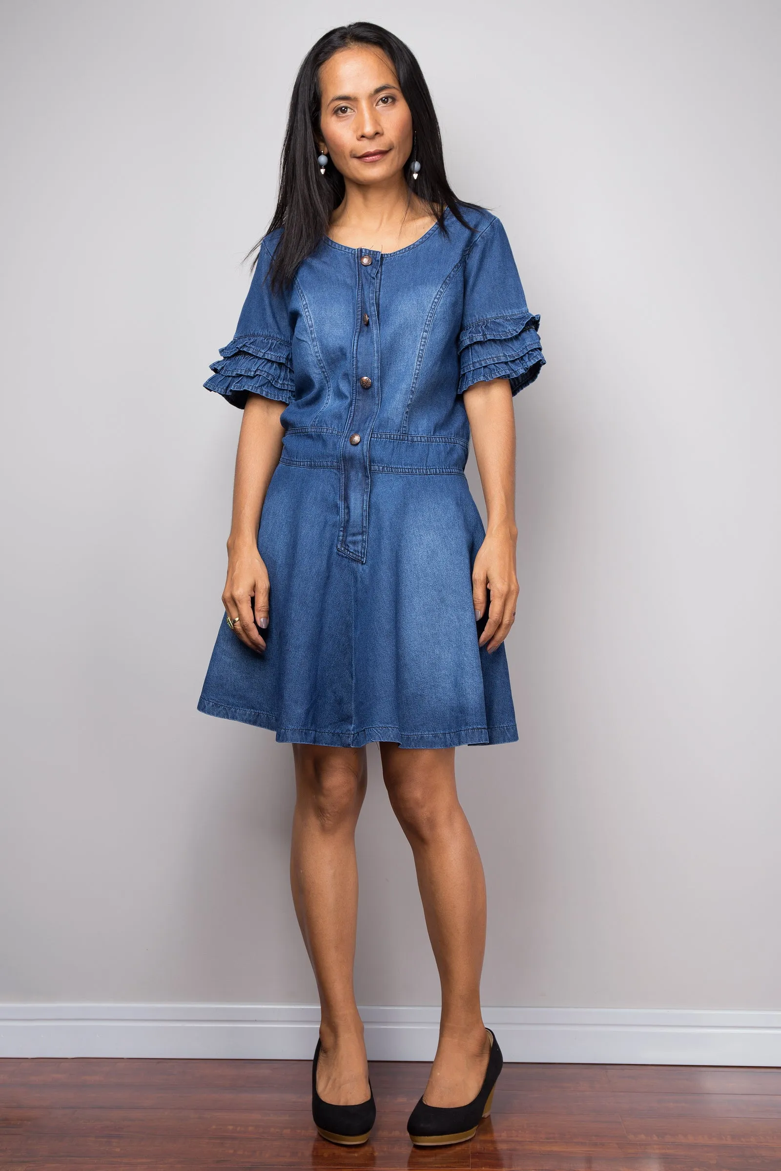 Short Denim dress, summer dress