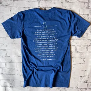 Southern Charm "Growing Up Southern" Short Sleeve T-shirt - Royal