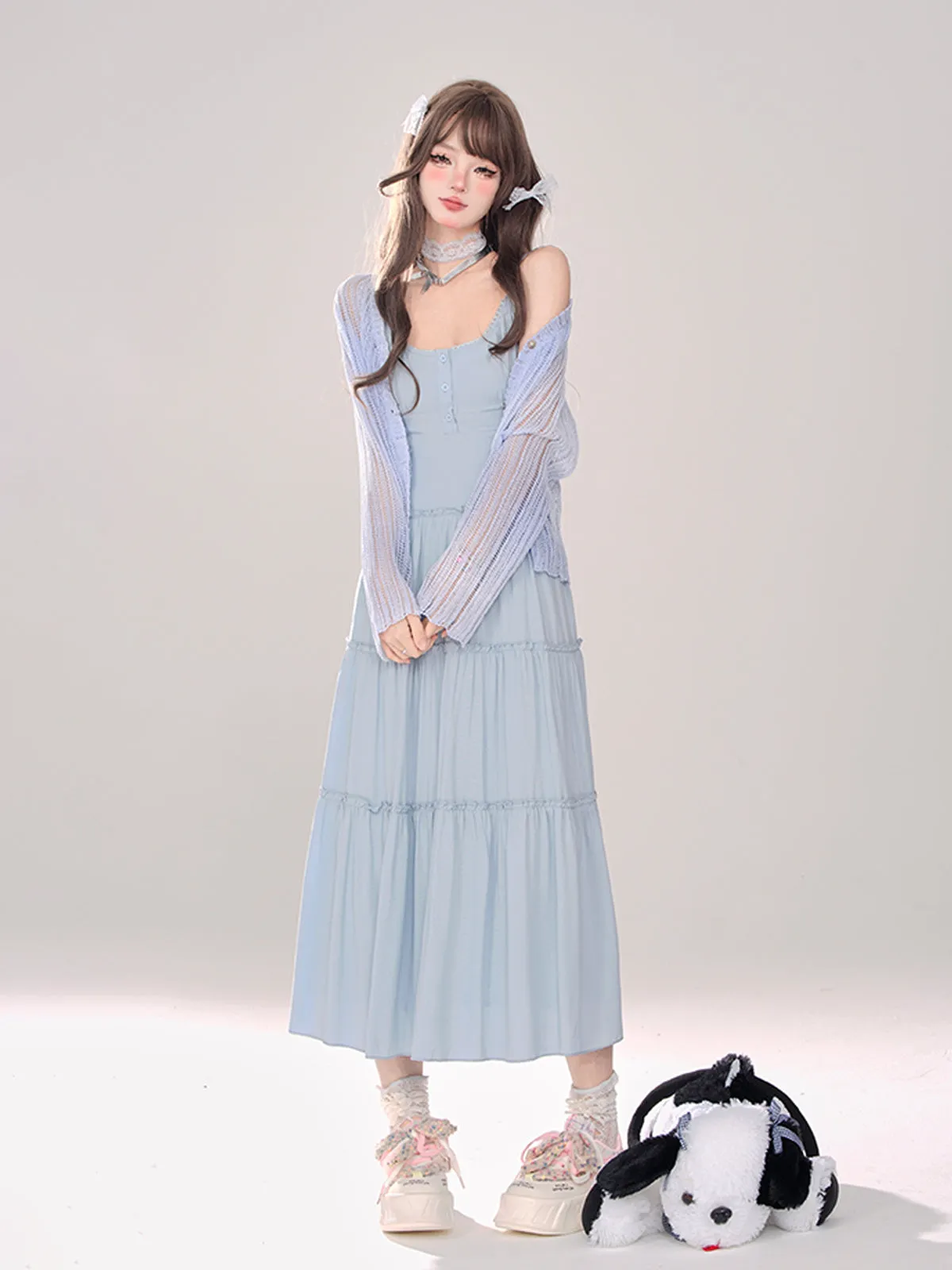 Summer Love Sheer Letter Knit Cardigan