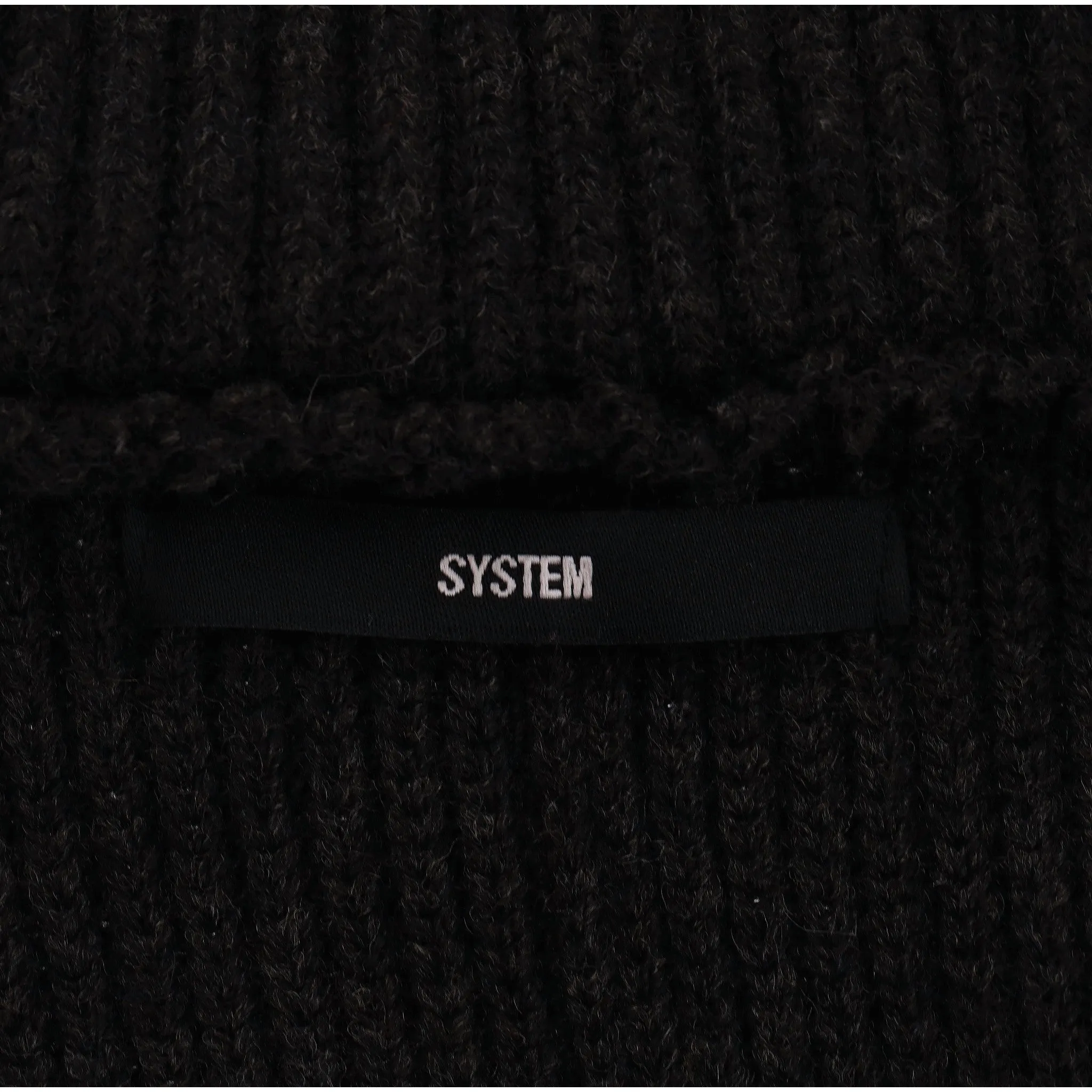 System Alpaca & Wool Blend Zipped Cardigan. Size L