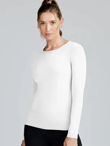 Tasc Womens NOLA II Long Sleeve T-Shirt - White