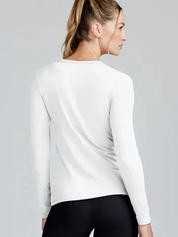 Tasc Womens NOLA II Long Sleeve T-Shirt - White