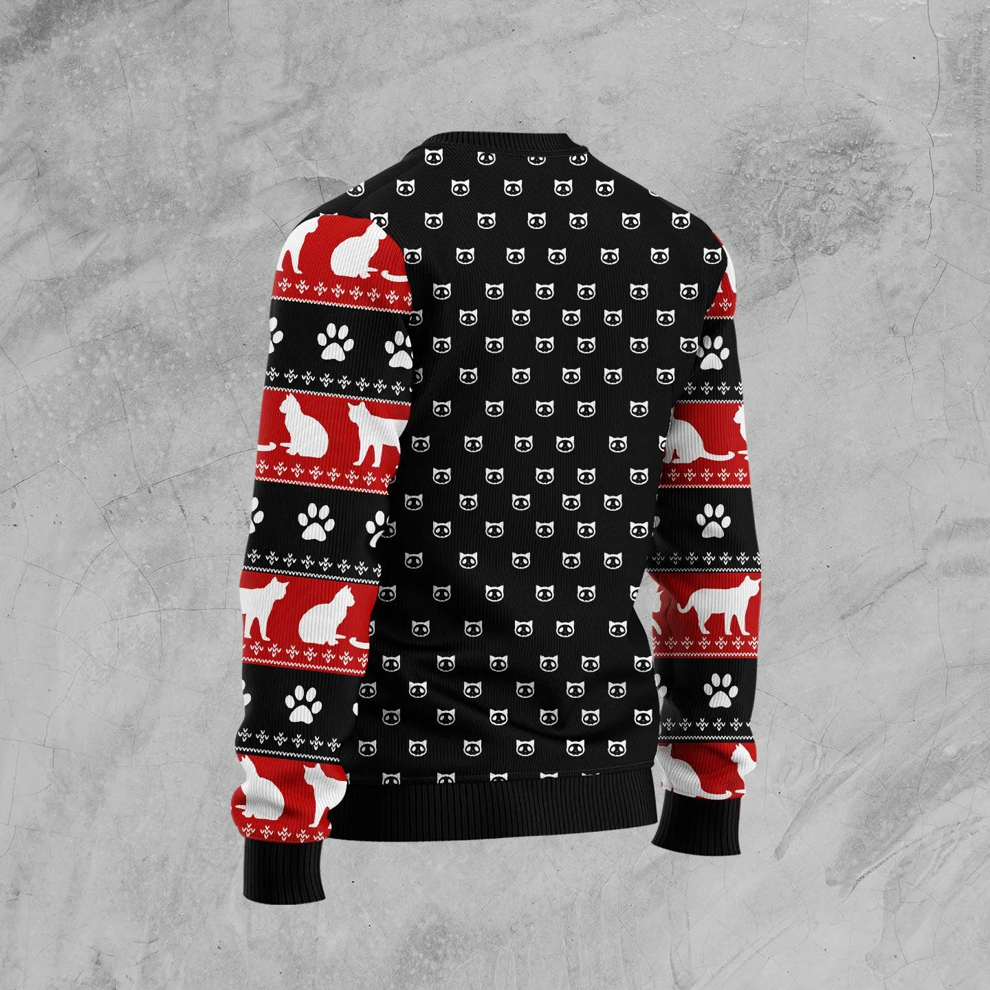Time With Cat Christmas Ugly Christmas Sweater, Perfect Sweater for Cat Lovers