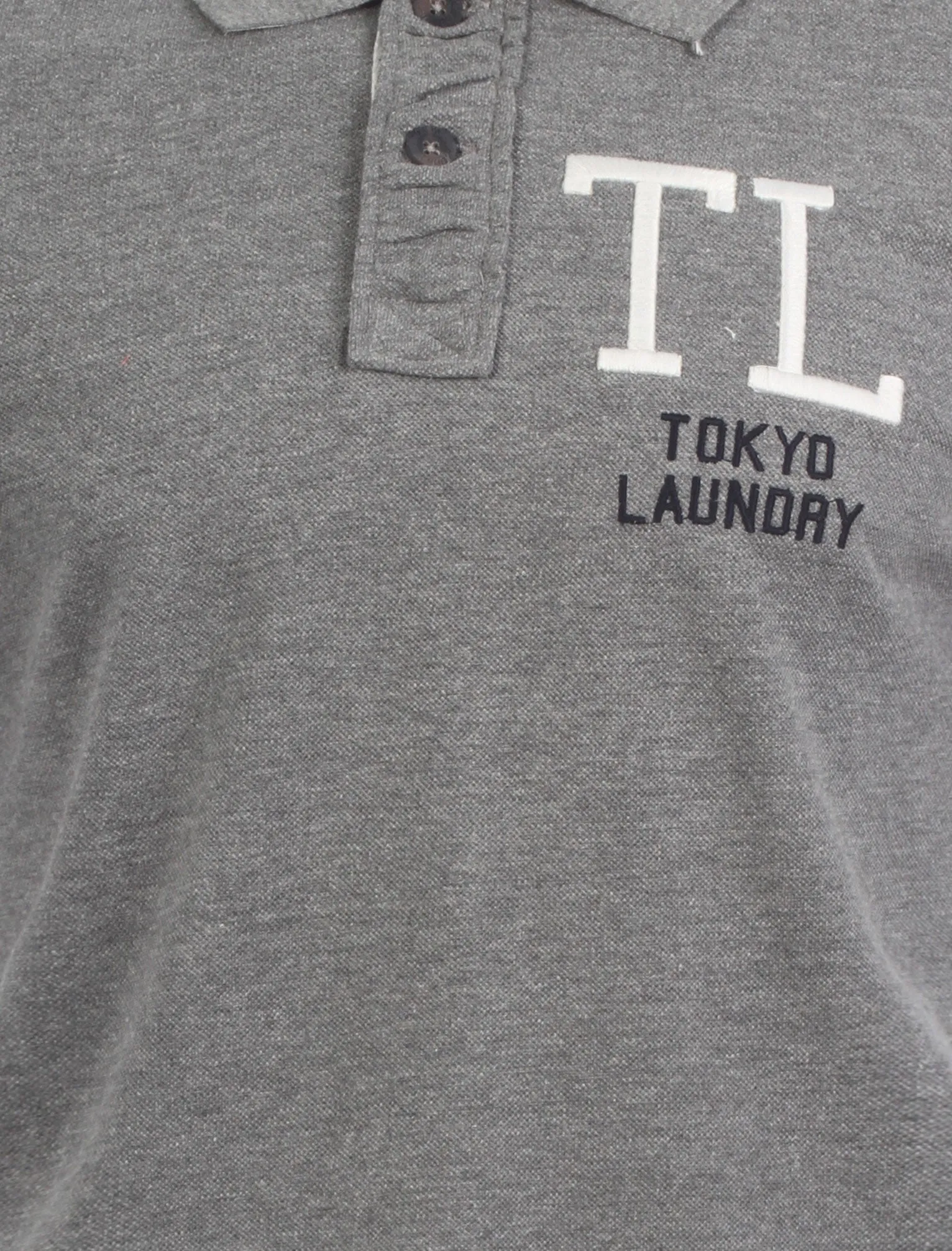 Tokyo Laundry San Leandro grey Polo Shirt